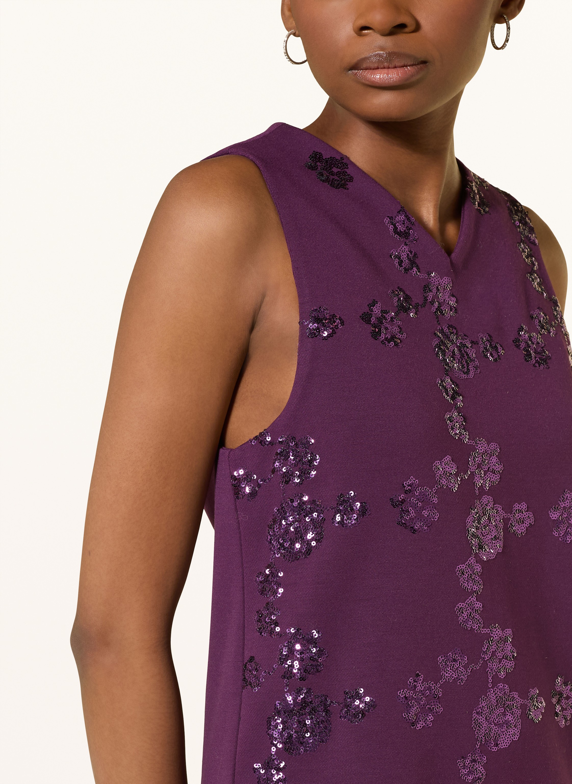 Thumbnail - Rich & Royal Kleid Mit Pailletten rot