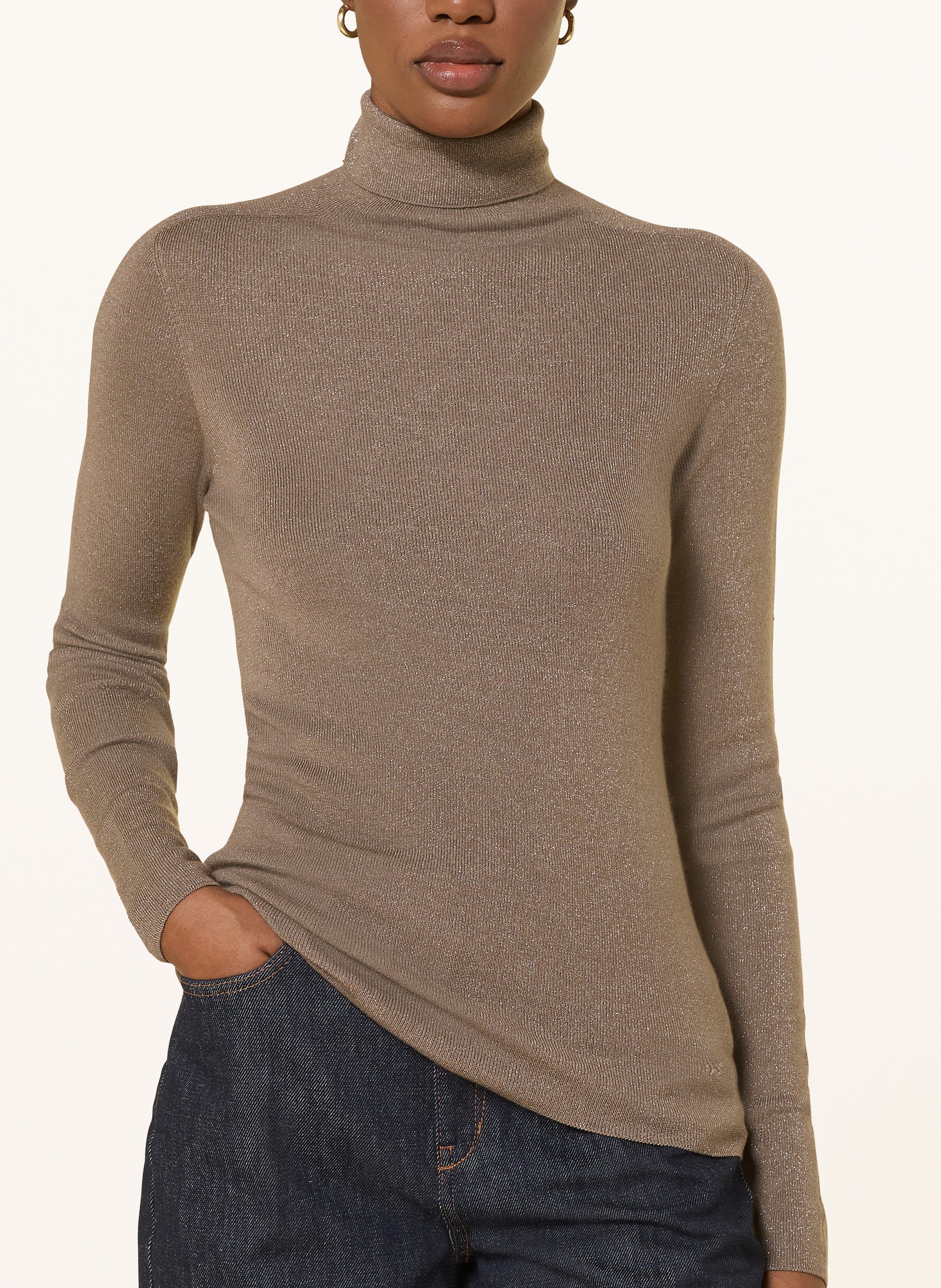 Thumbnail - Cos Pullover Stevie Mit Glitzergarn grau