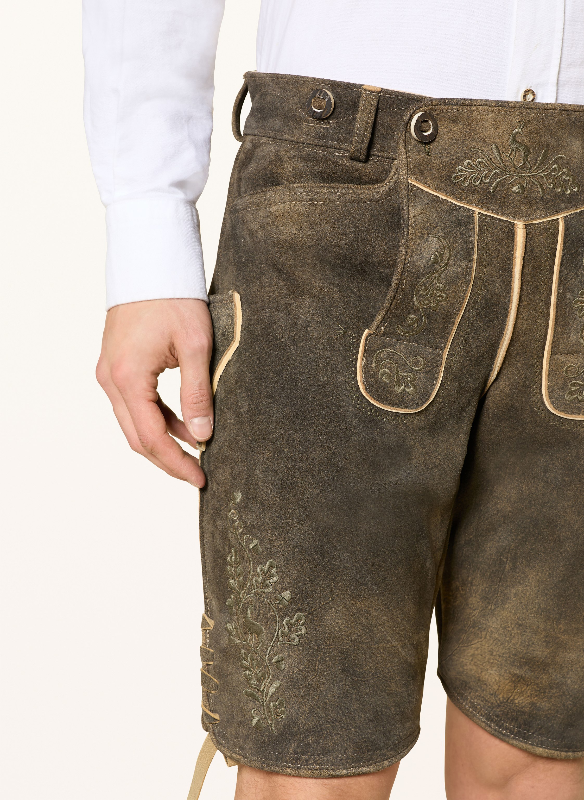 Thumbnail - Ostarrichi Trachten-Lederhose Ludwig braun