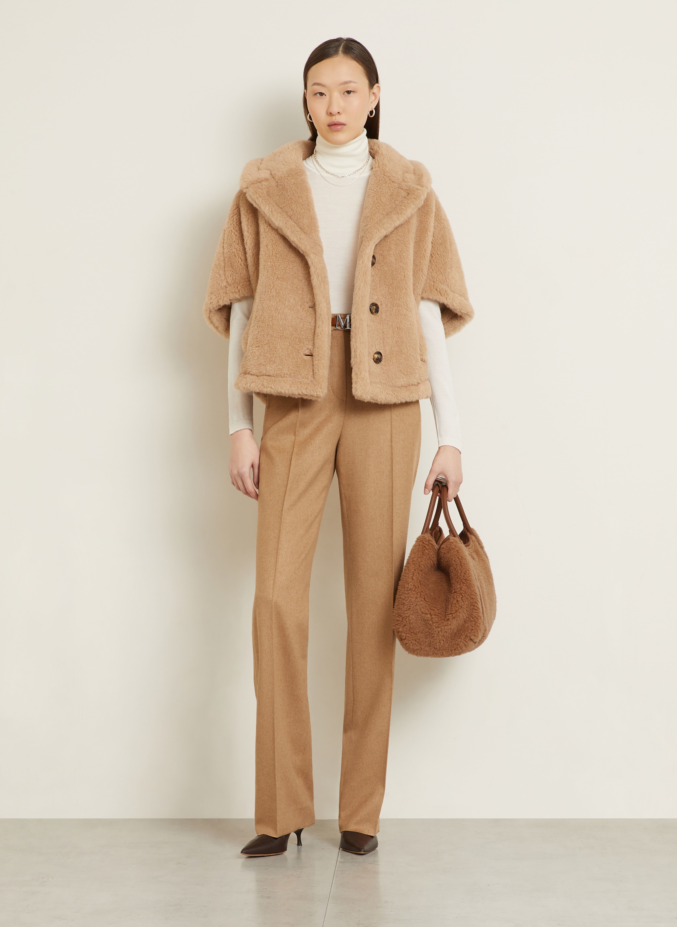 Thumbnail - Max Mara Handtasche Marine beige