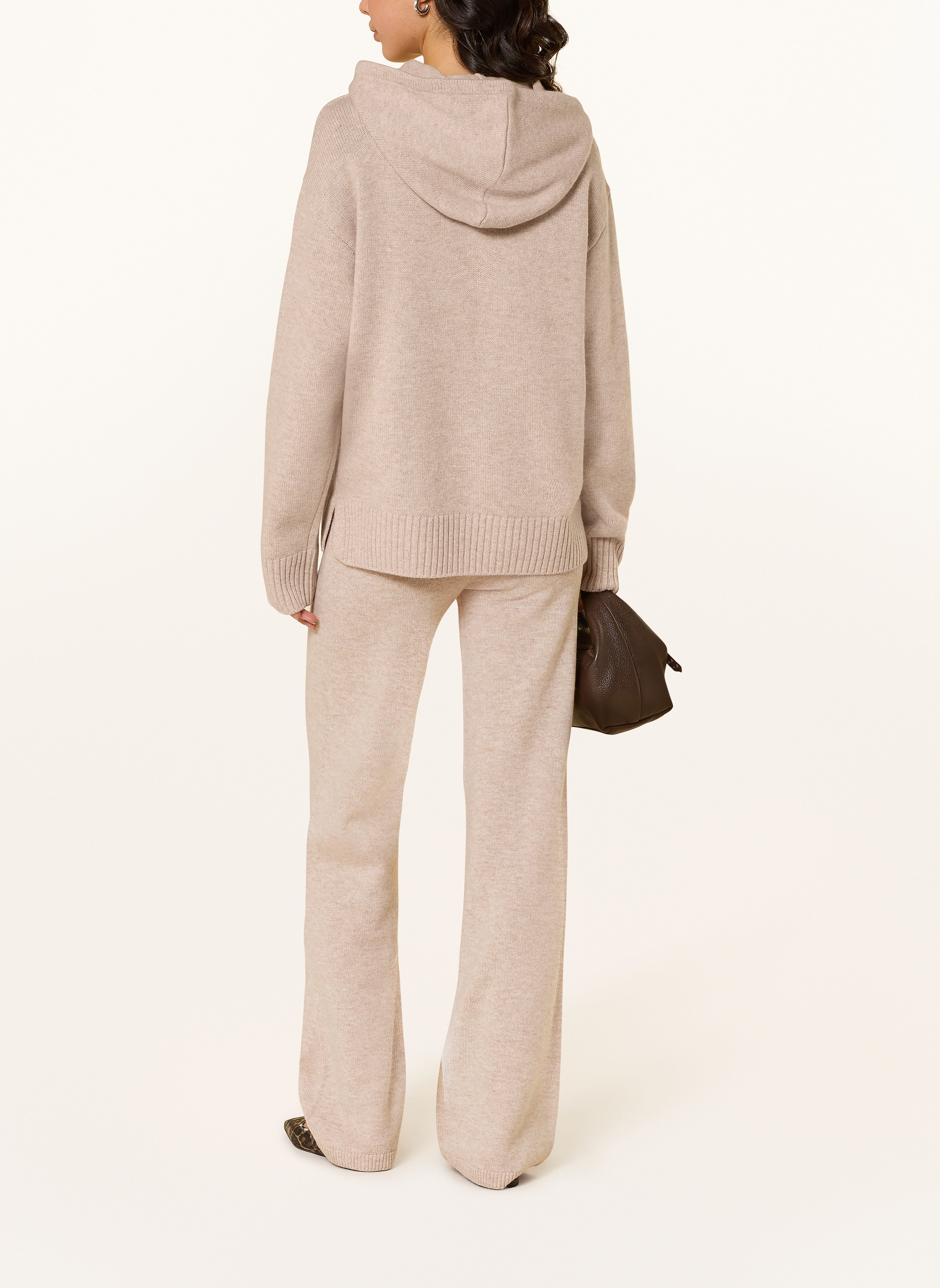 Thumbnail - Leger Studio Strick-Hoodie Godja beige