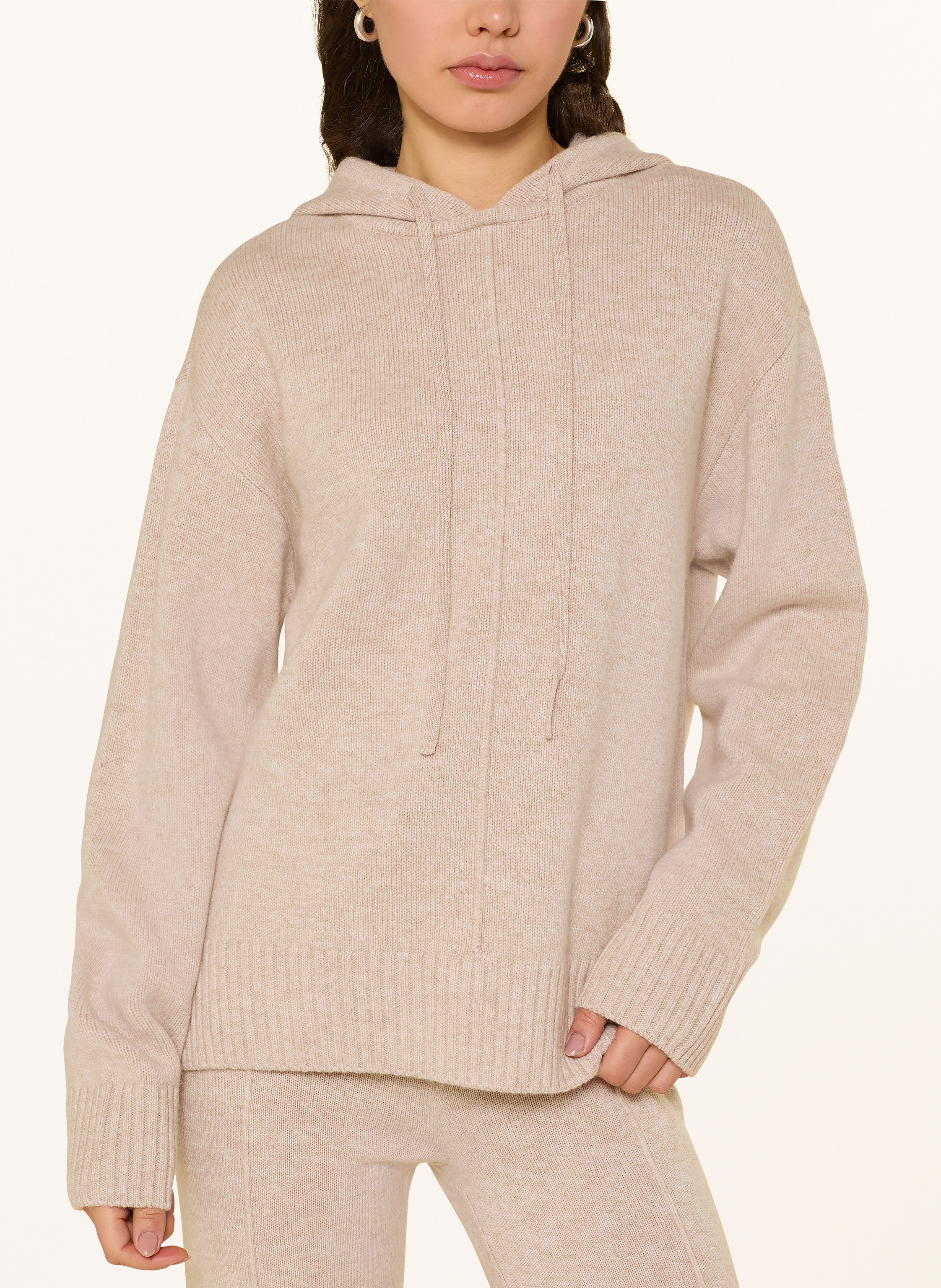 Thumbnail - Leger Studio Strick-Hoodie Godja beige