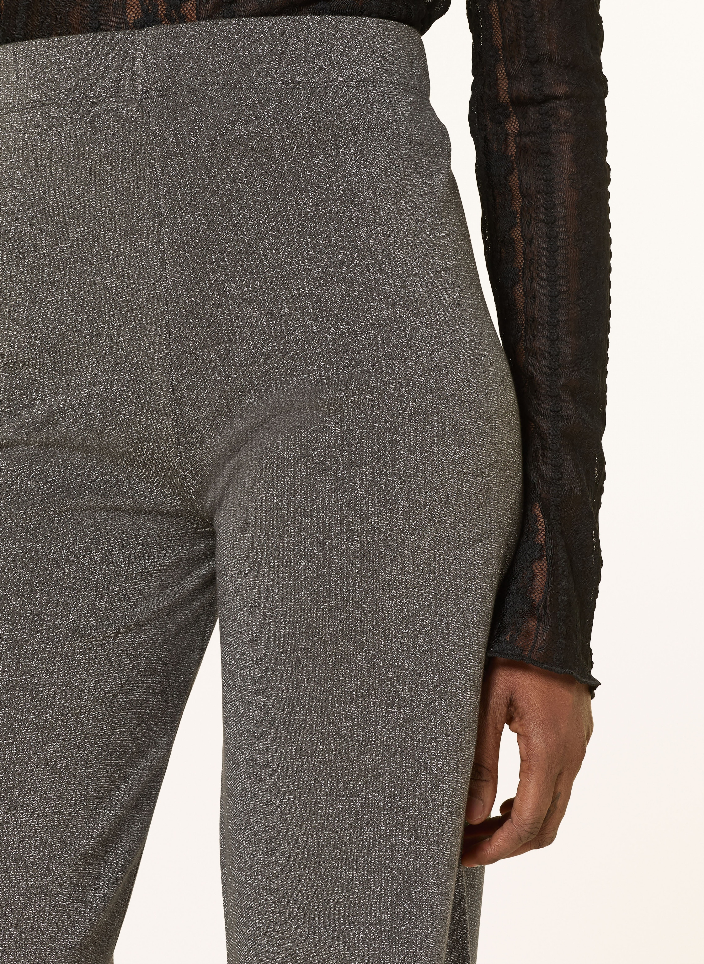 Thumbnail - Oh April Strickhose Loui Mit Glitzergarn grau