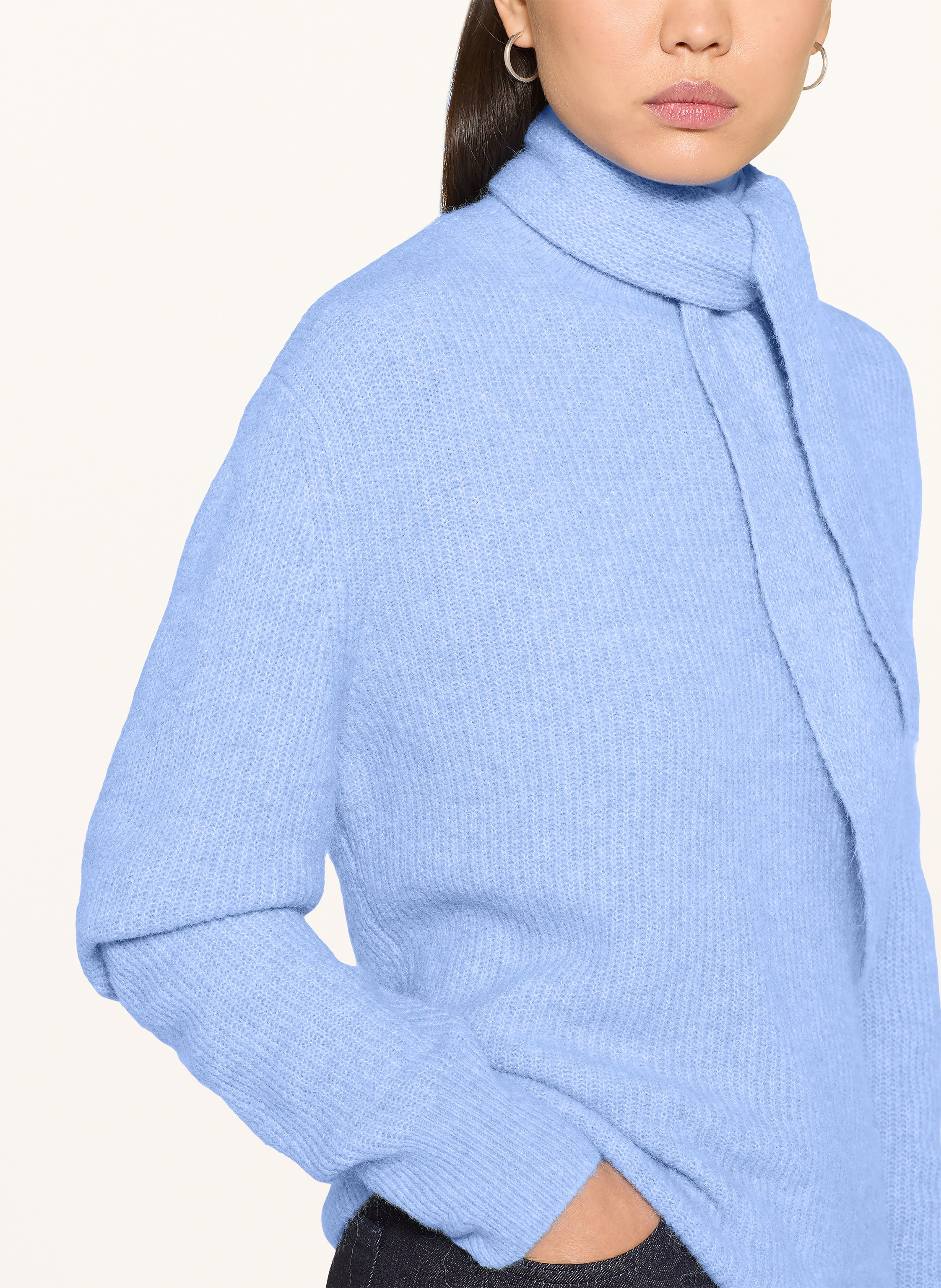 Thumbnail - Opus Pullover Parf Mit Abnehmbarer Schluppe blau