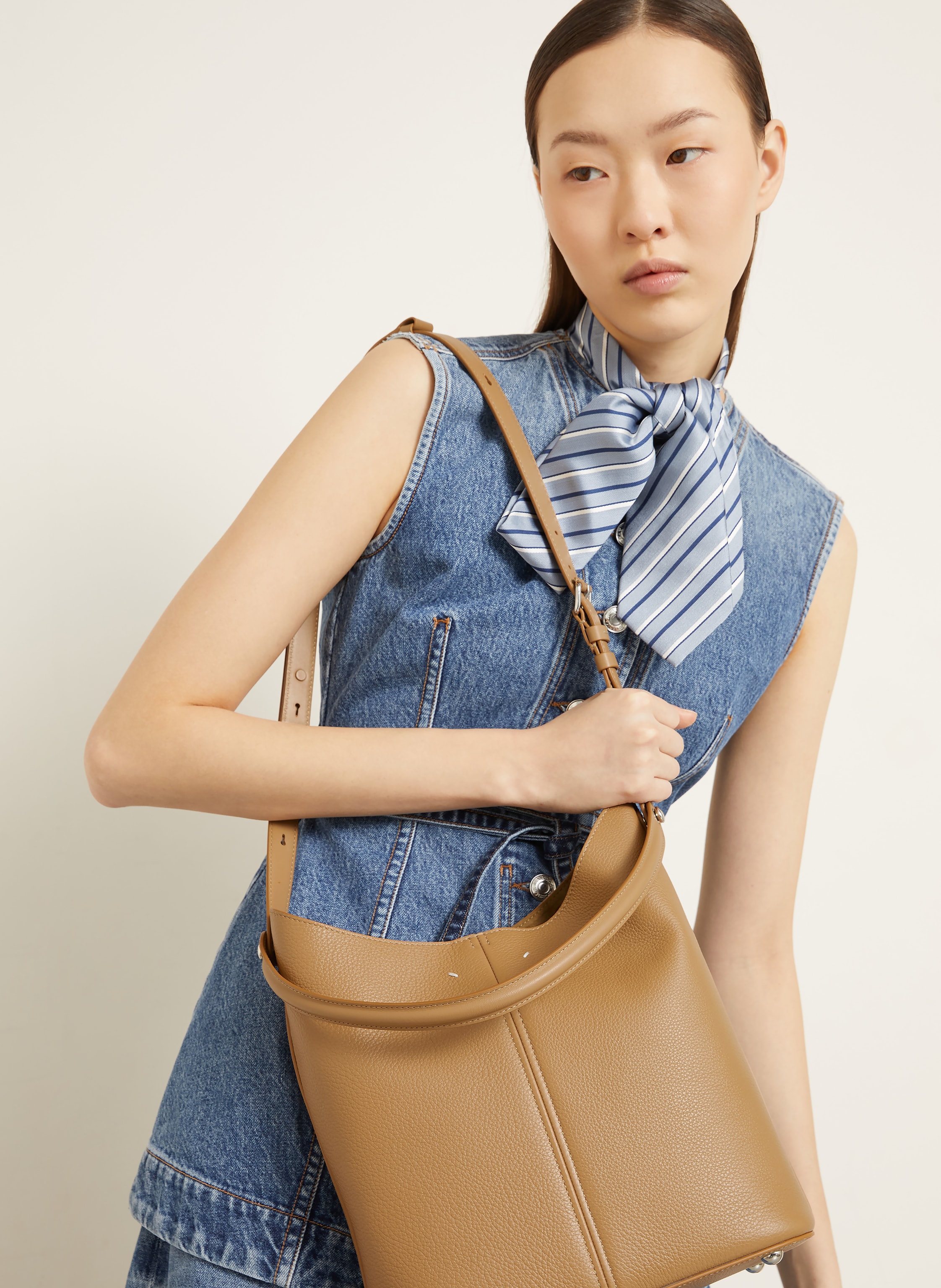 Thumbnail - Maison Margiela Beuteltasche Dress-Age beige