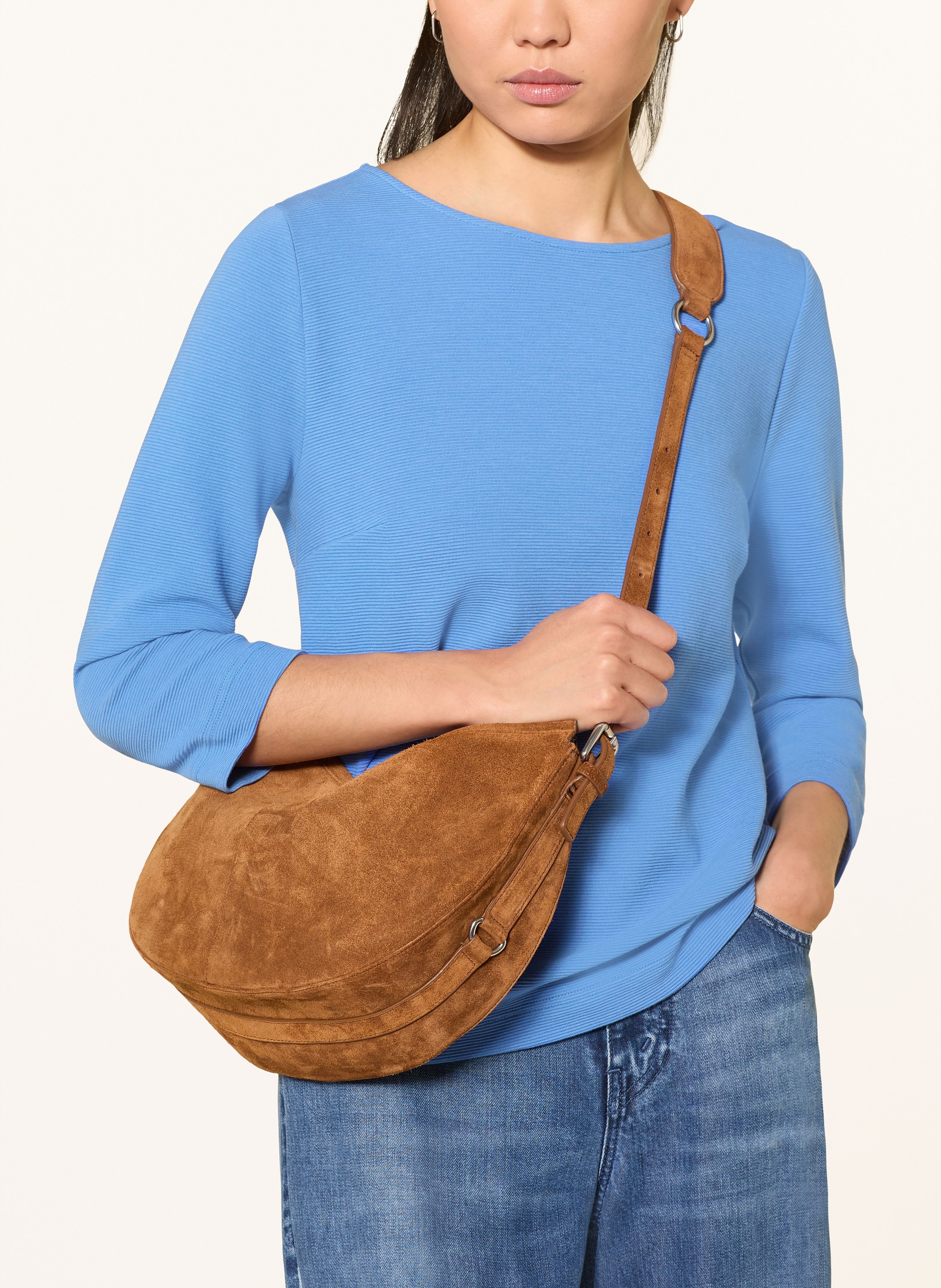 Thumbnail - Zaída Shirt Mit 3/4-Arm blau