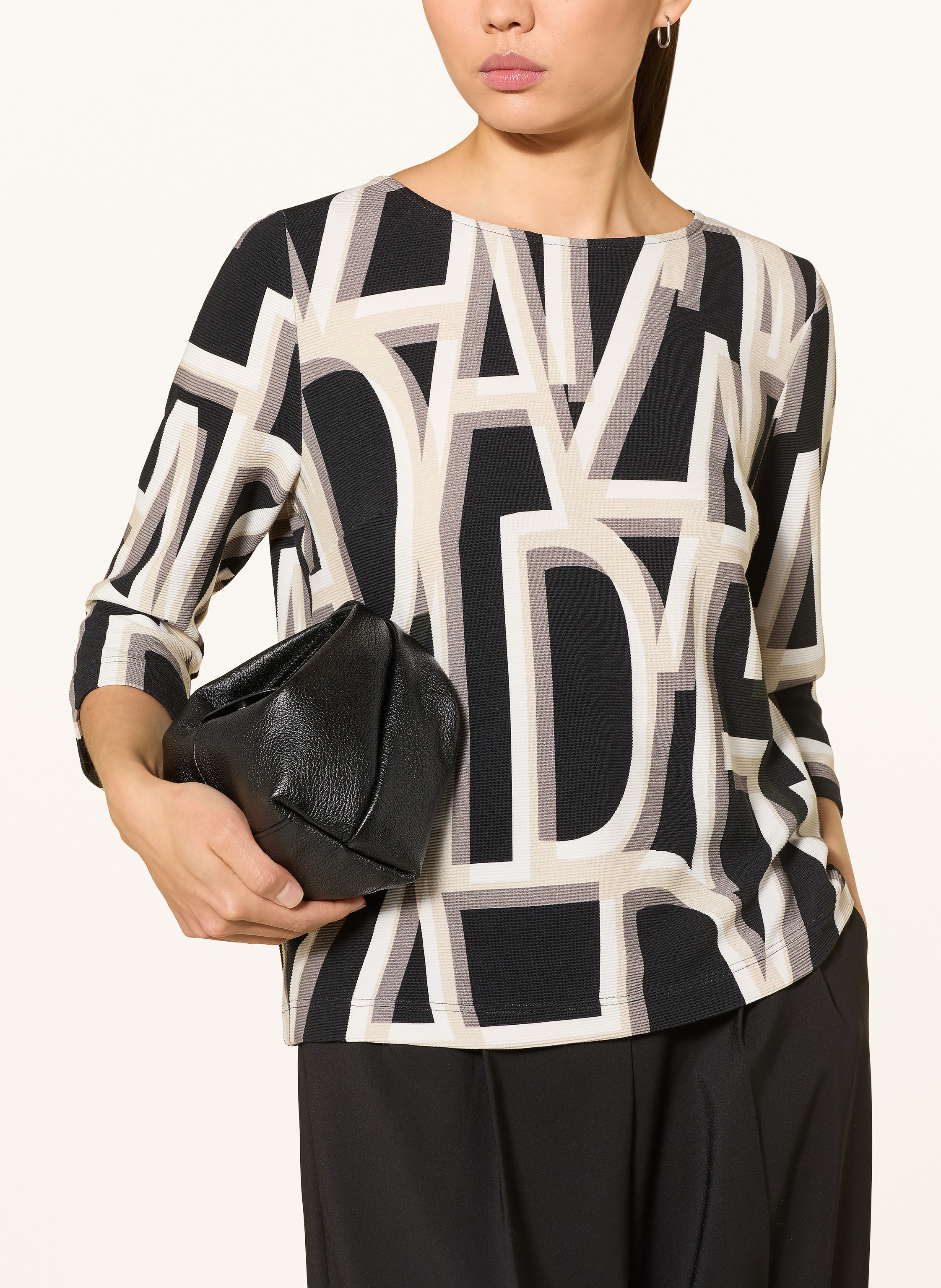 Thumbnail - Zaída Shirt Mit 3/4-Arm schwarz