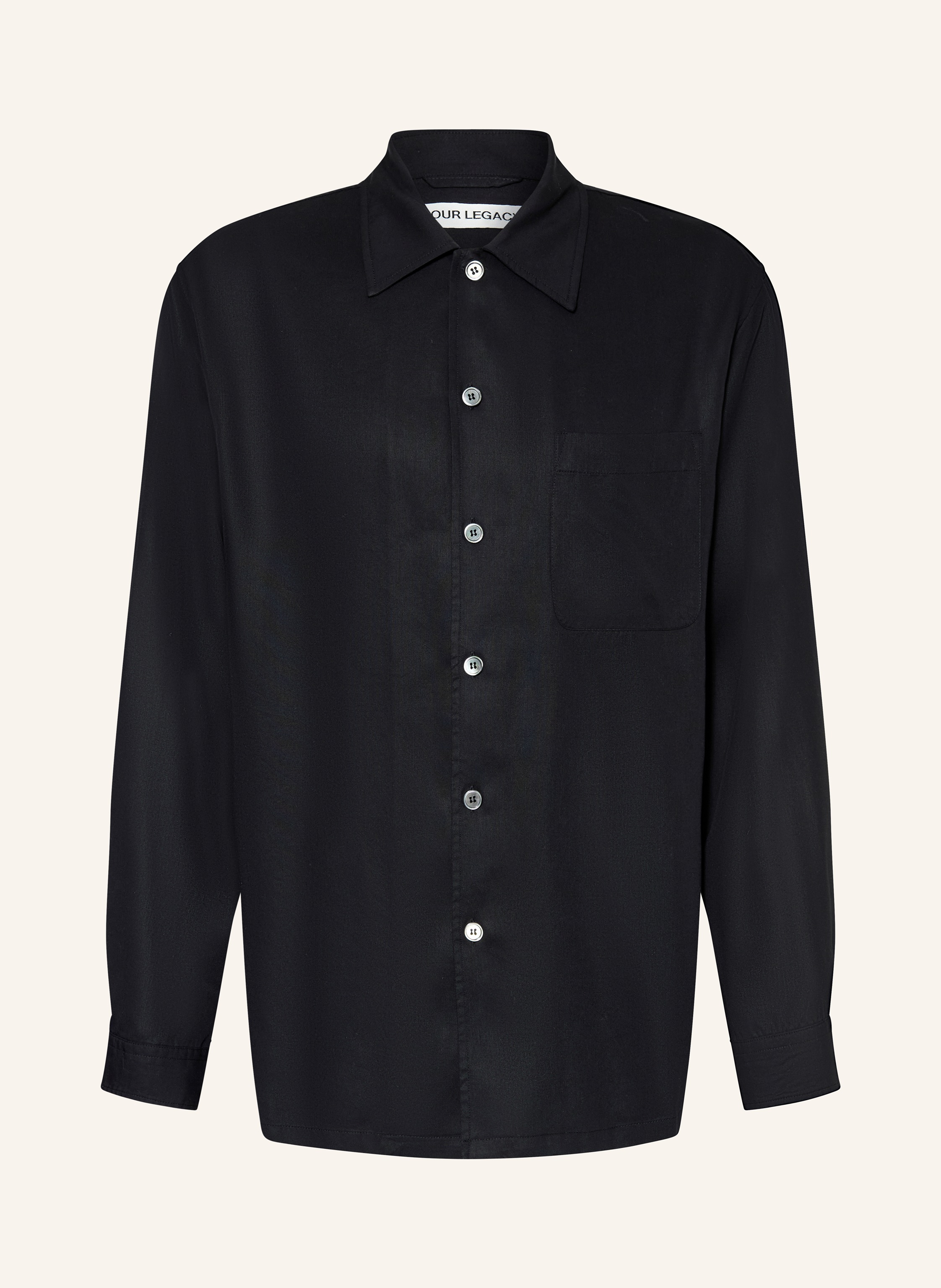 Our Legacy Our Legacy Hemd Every Shirt Relaxed Fit schwarz in SCHWARZ