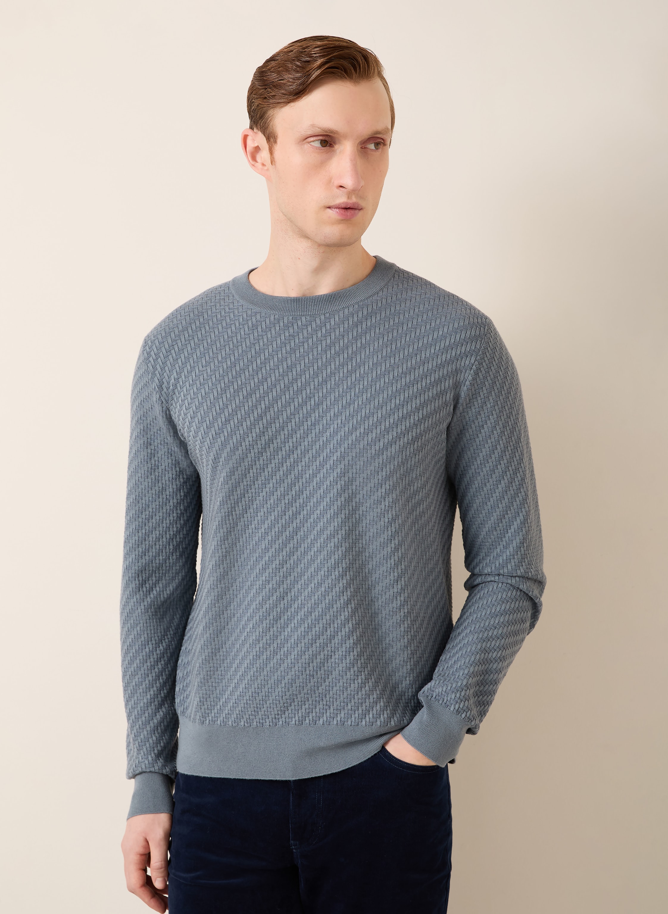 Thumbnail - Brioni Pullover Mit Seide blau