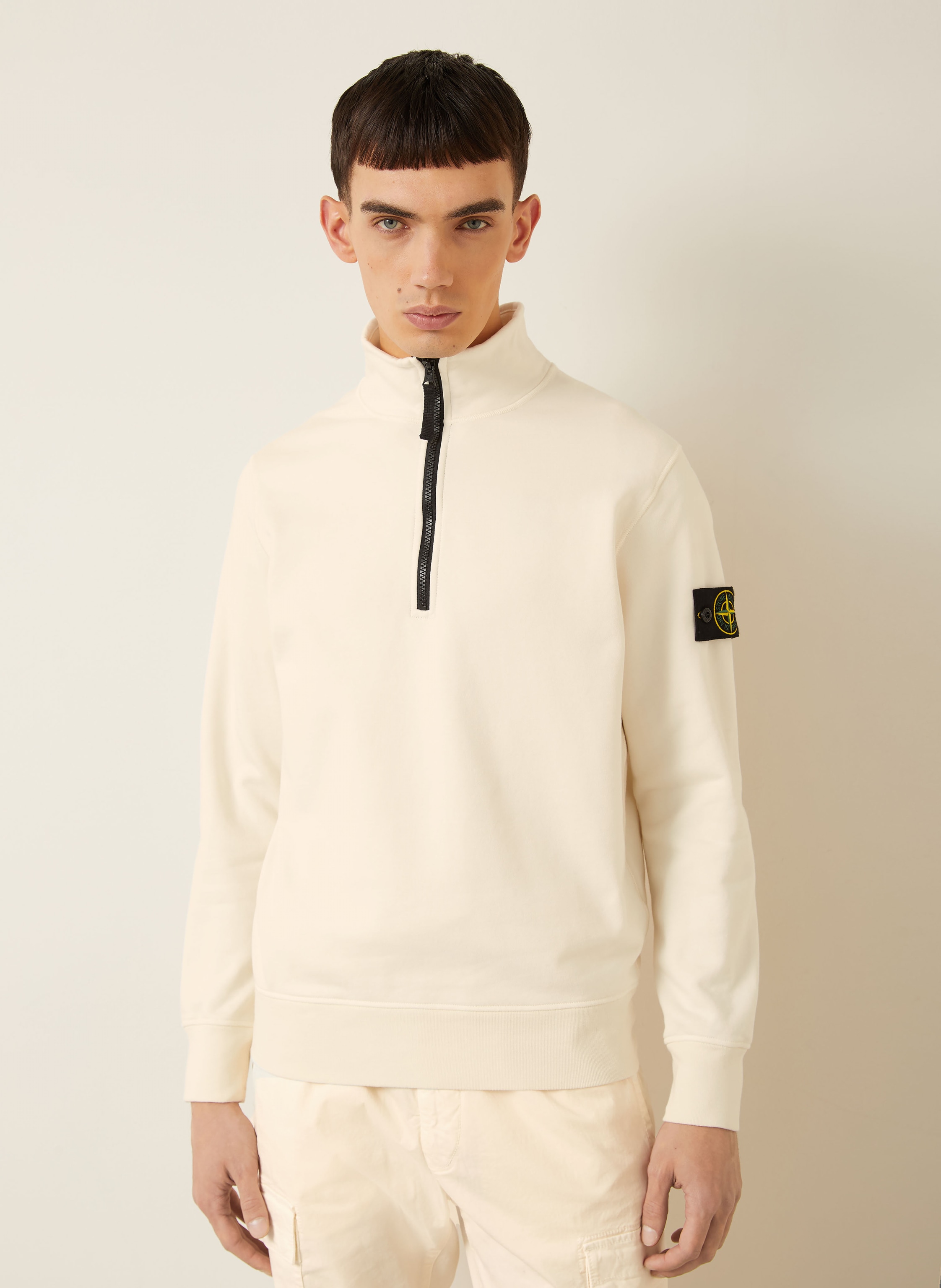 Thumbnail - Stone Island Sweat-Troyer beige