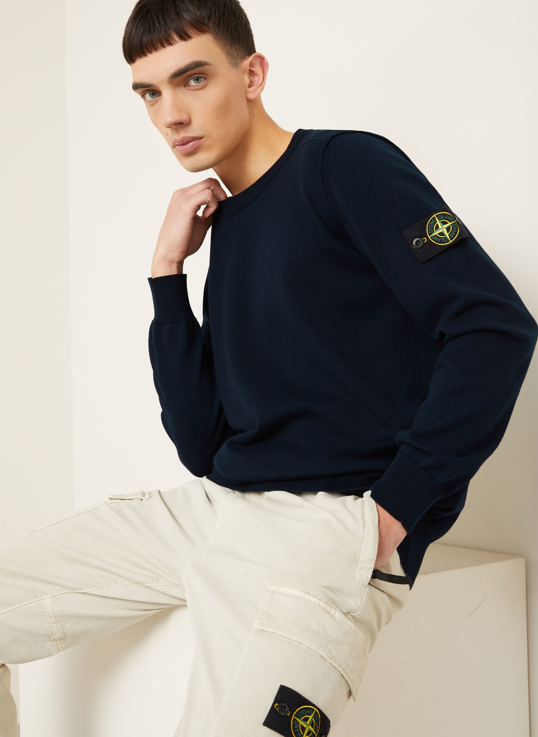 Thumbnail - Stone Island Pullover blau