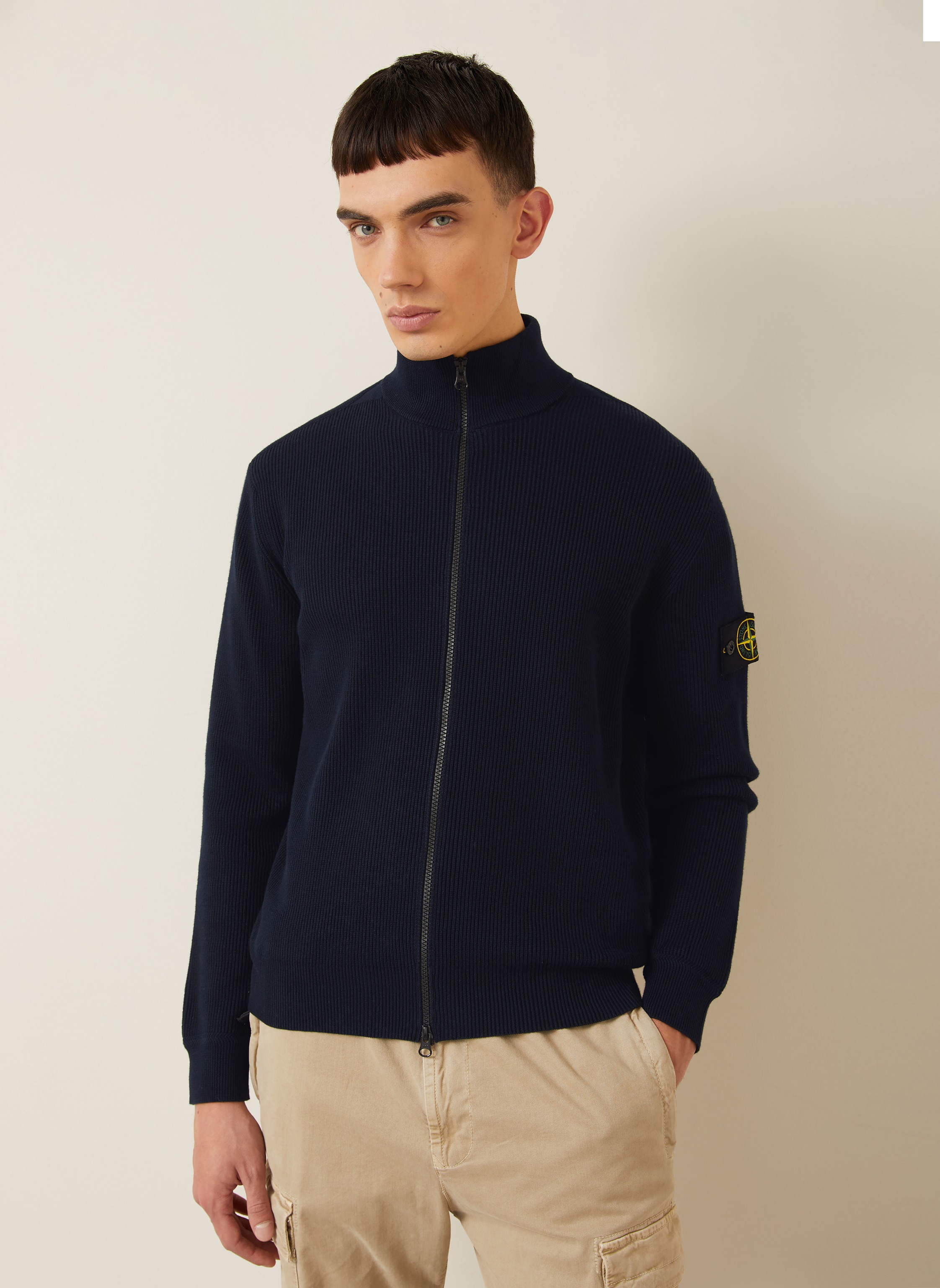 Thumbnail - Stone Island Strickjacke blau