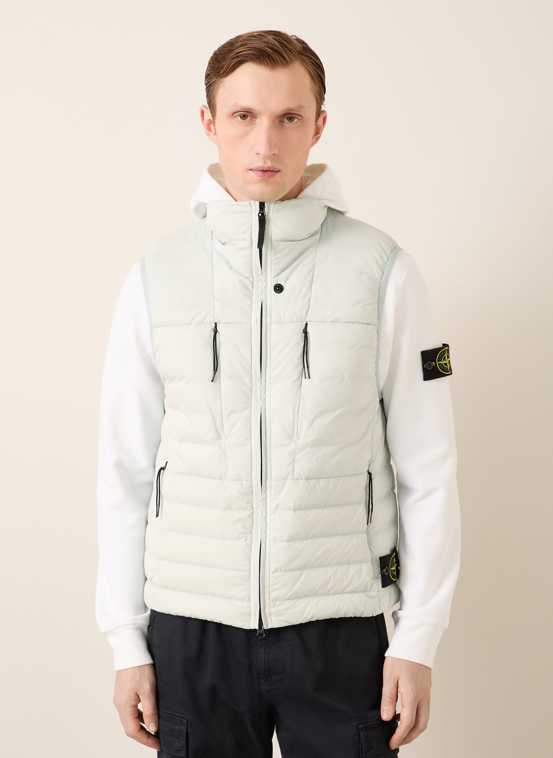 Thumbnail - Stone Island Daunenweste blau
