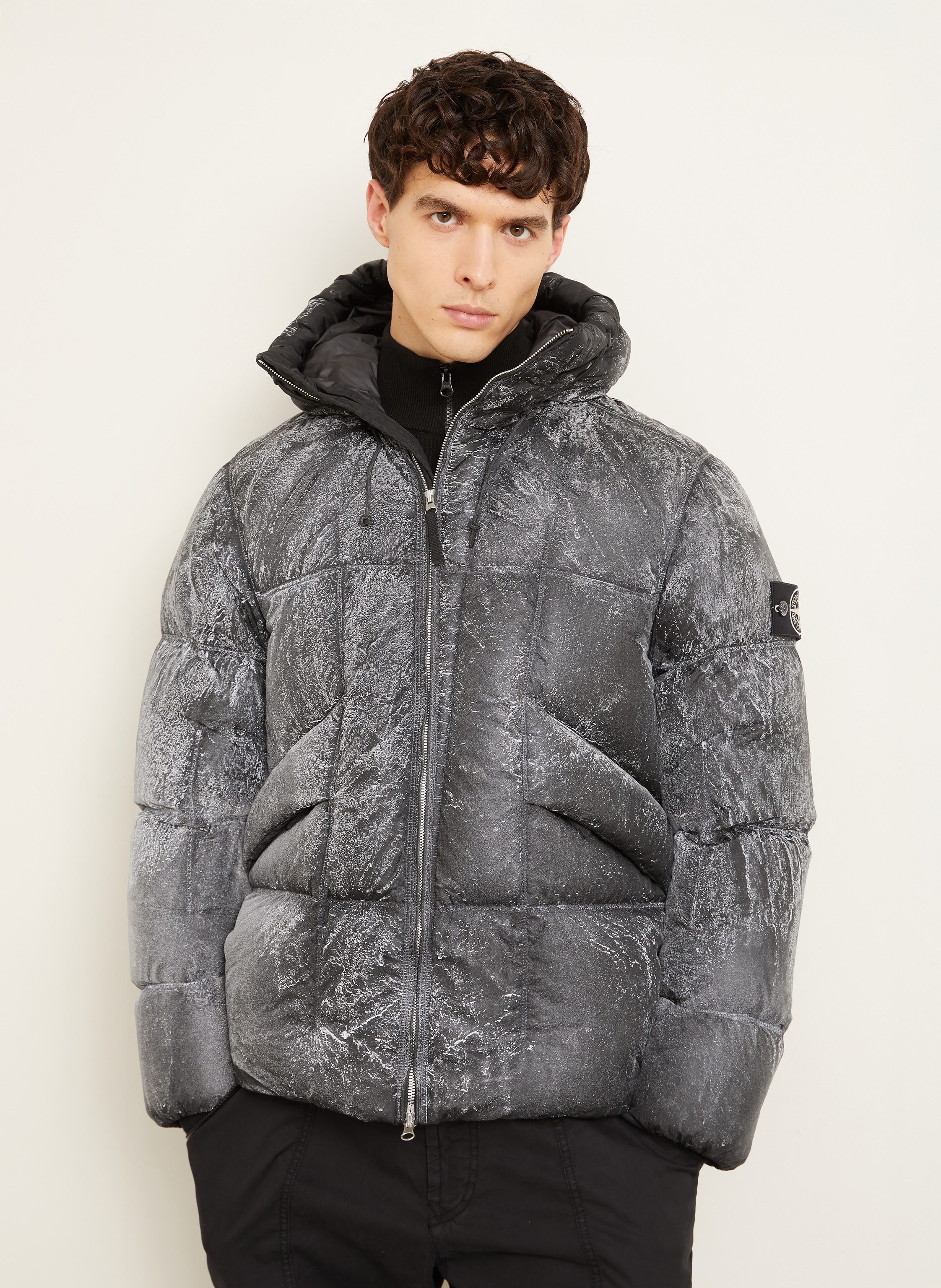 Thumbnail - Stone Island Daunenjacke schwarz