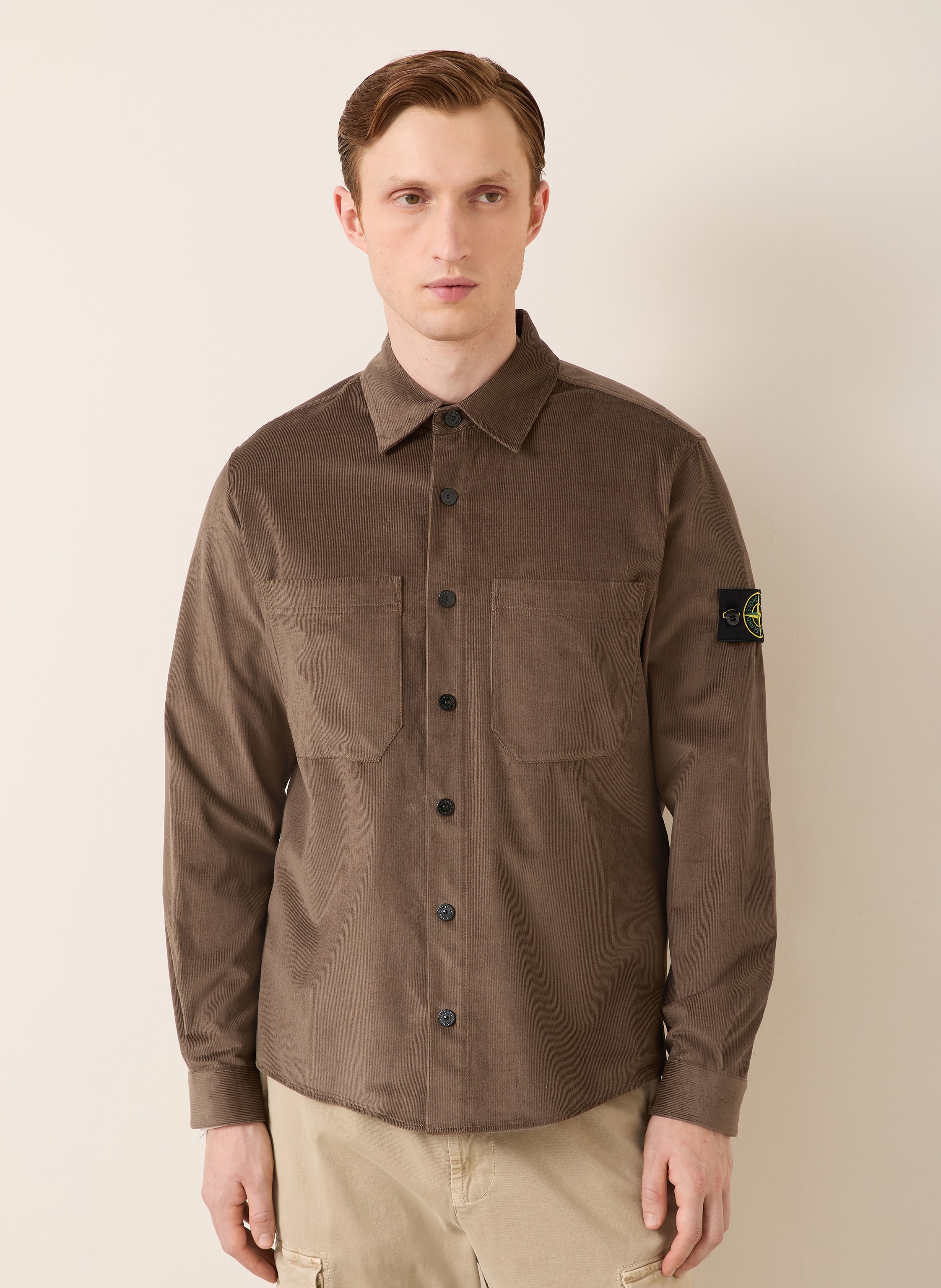Thumbnail - Stone Island Cord-Overjacket braun