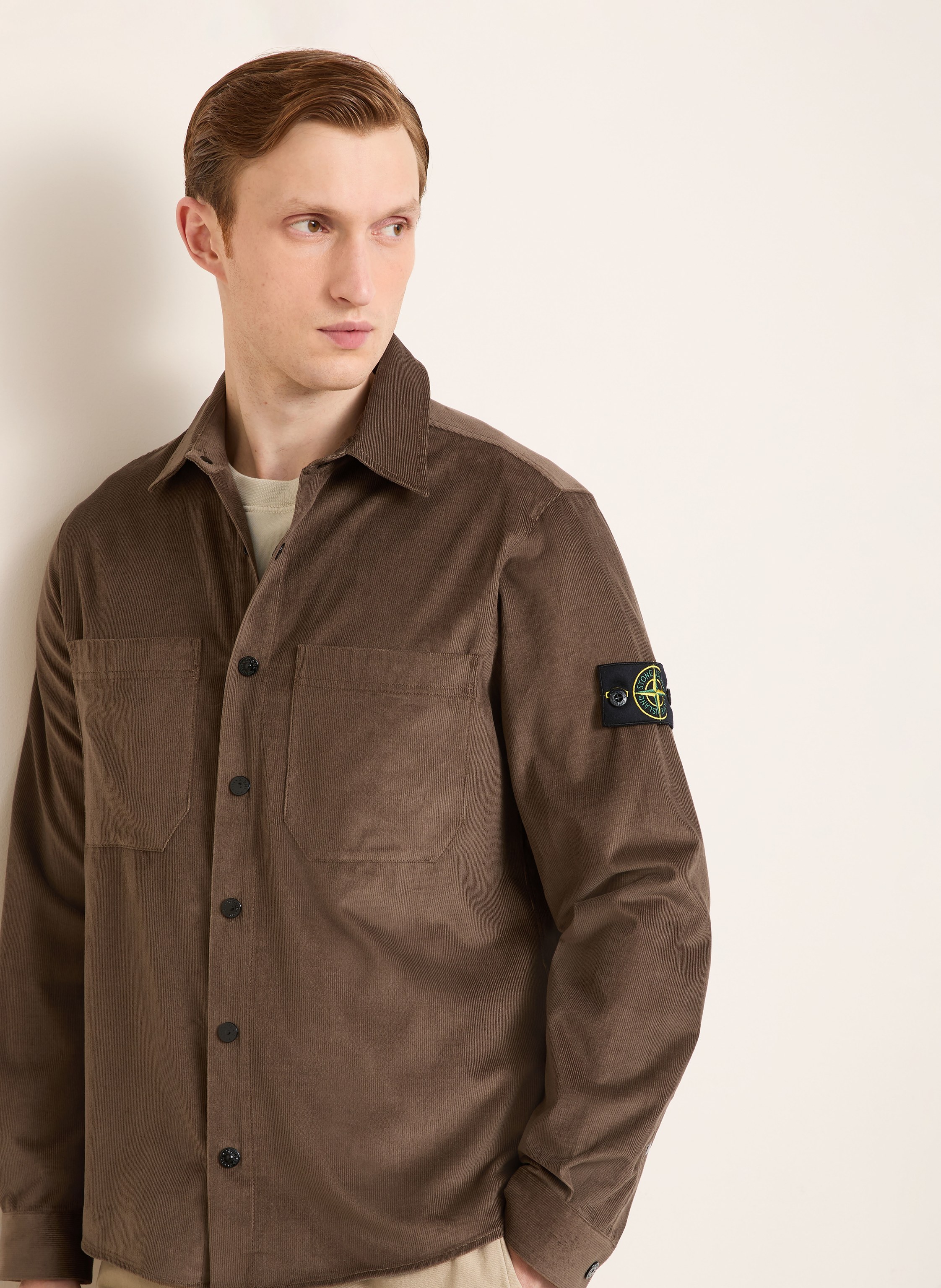 Thumbnail - Stone Island Cord-Overjacket braun
