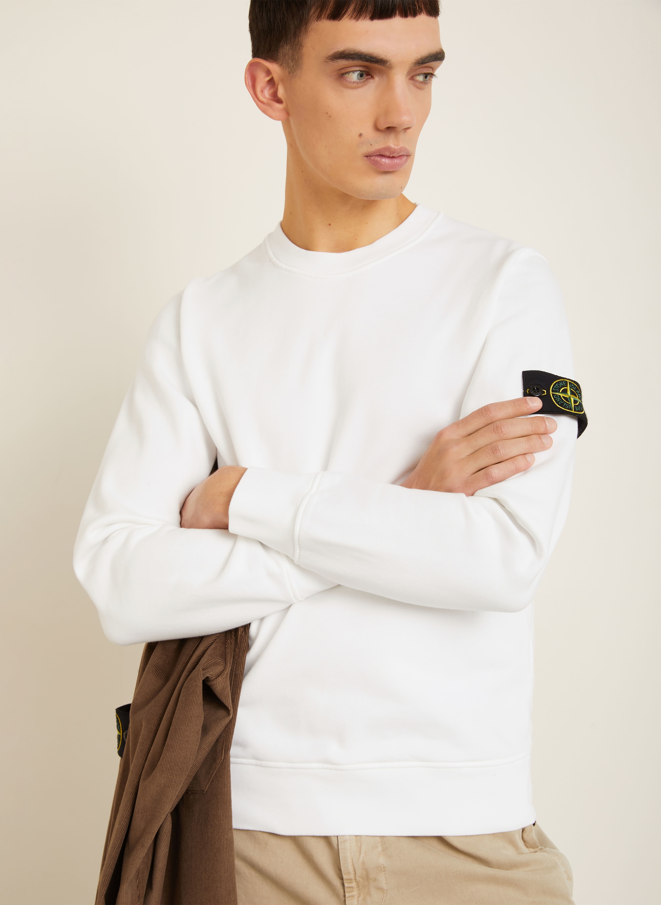 Thumbnail - Stone Island Sweatshirt weiss