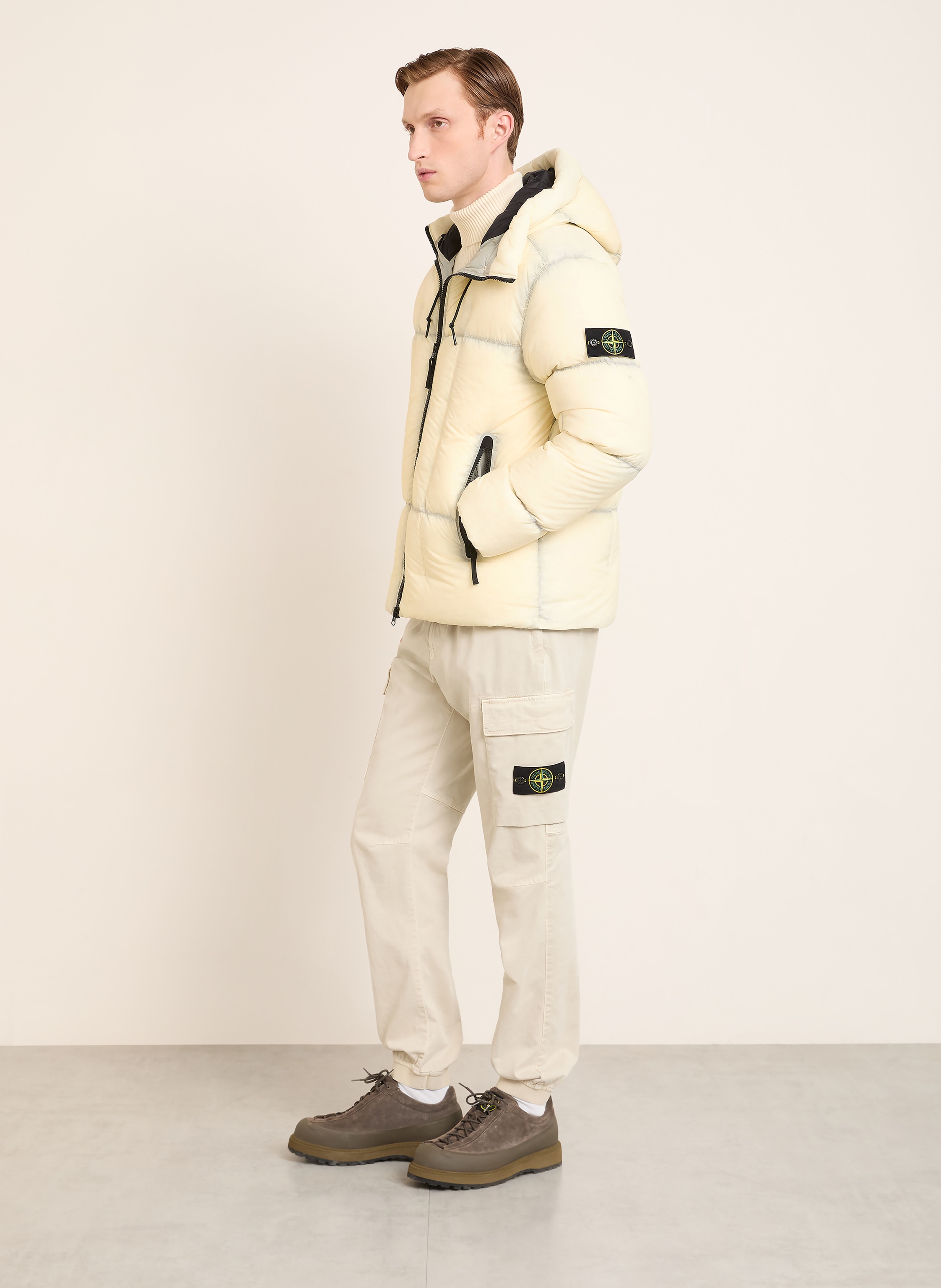 Thumbnail - Stone Island Daunenjacke beige