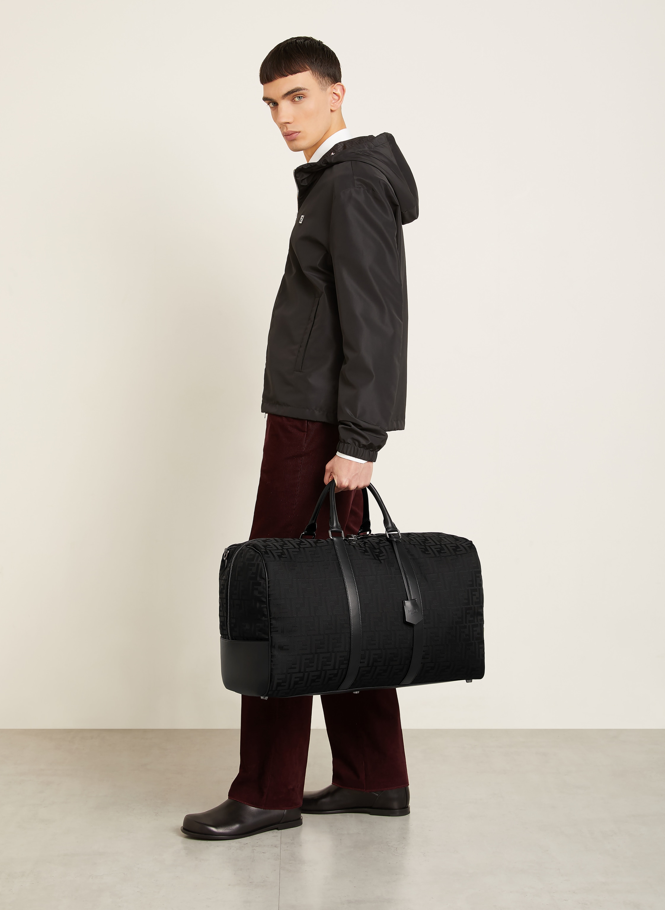 Thumbnail - Fendi Reisetasche Ff Large schwarz