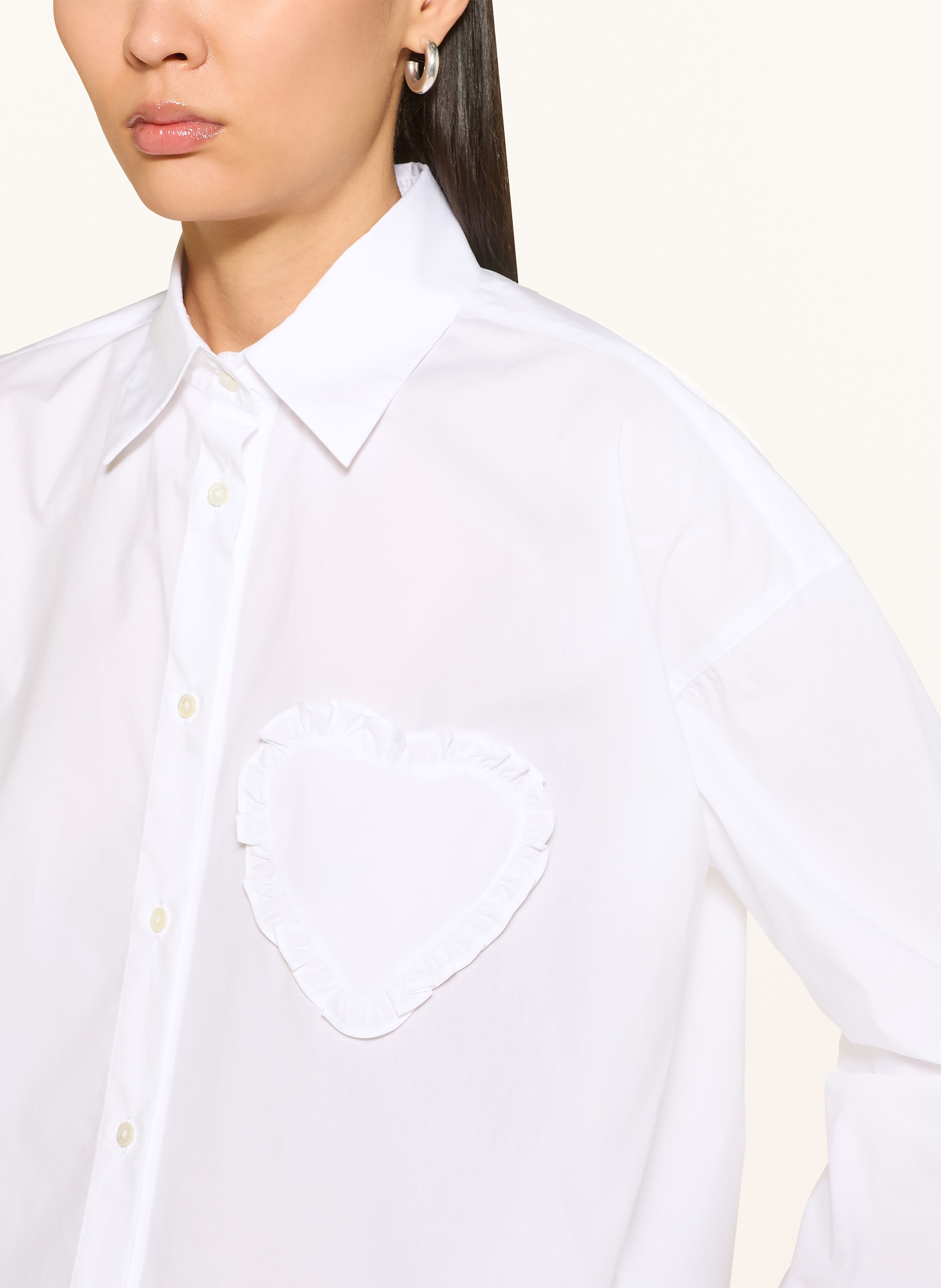 Thumbnail - Van Laack Hemdbluse Vl-Besna-Appl Mit Rüschen weiss