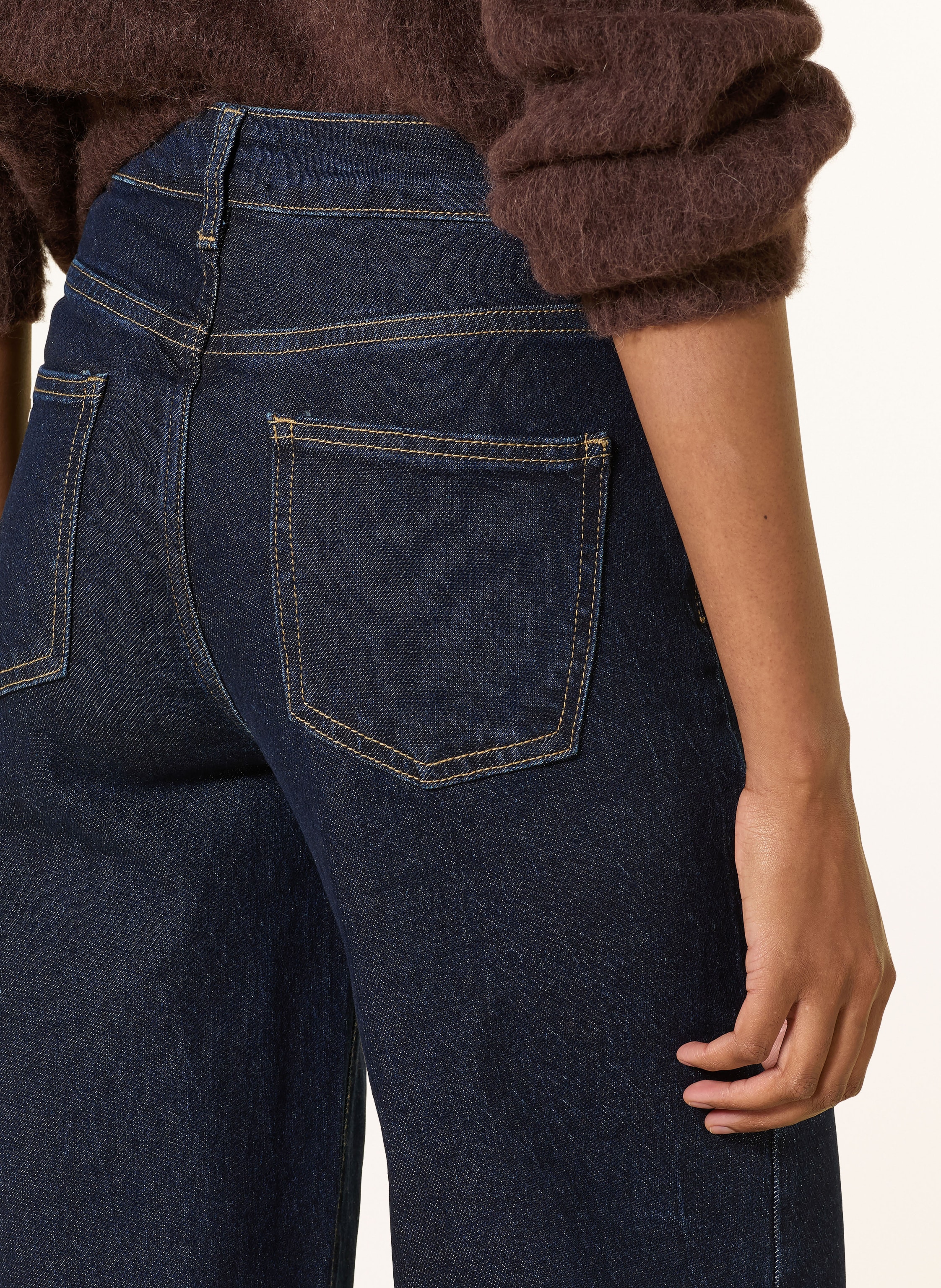 Thumbnail - Miss Goodlife Jeans-Culotte Mit Schmucksteinen blau