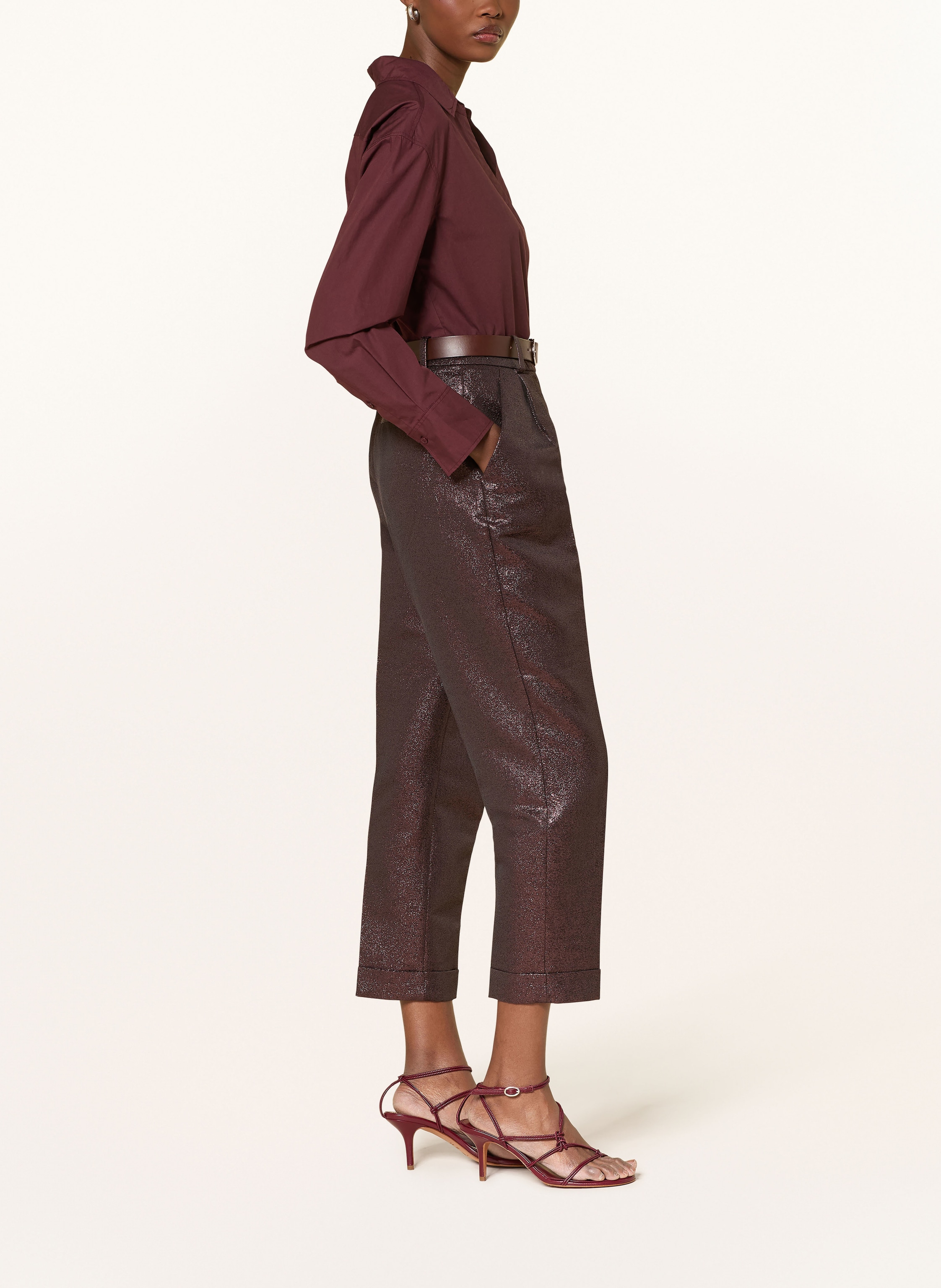 Thumbnail - Reiss Hose Sienna Mit Glitzergarn rot