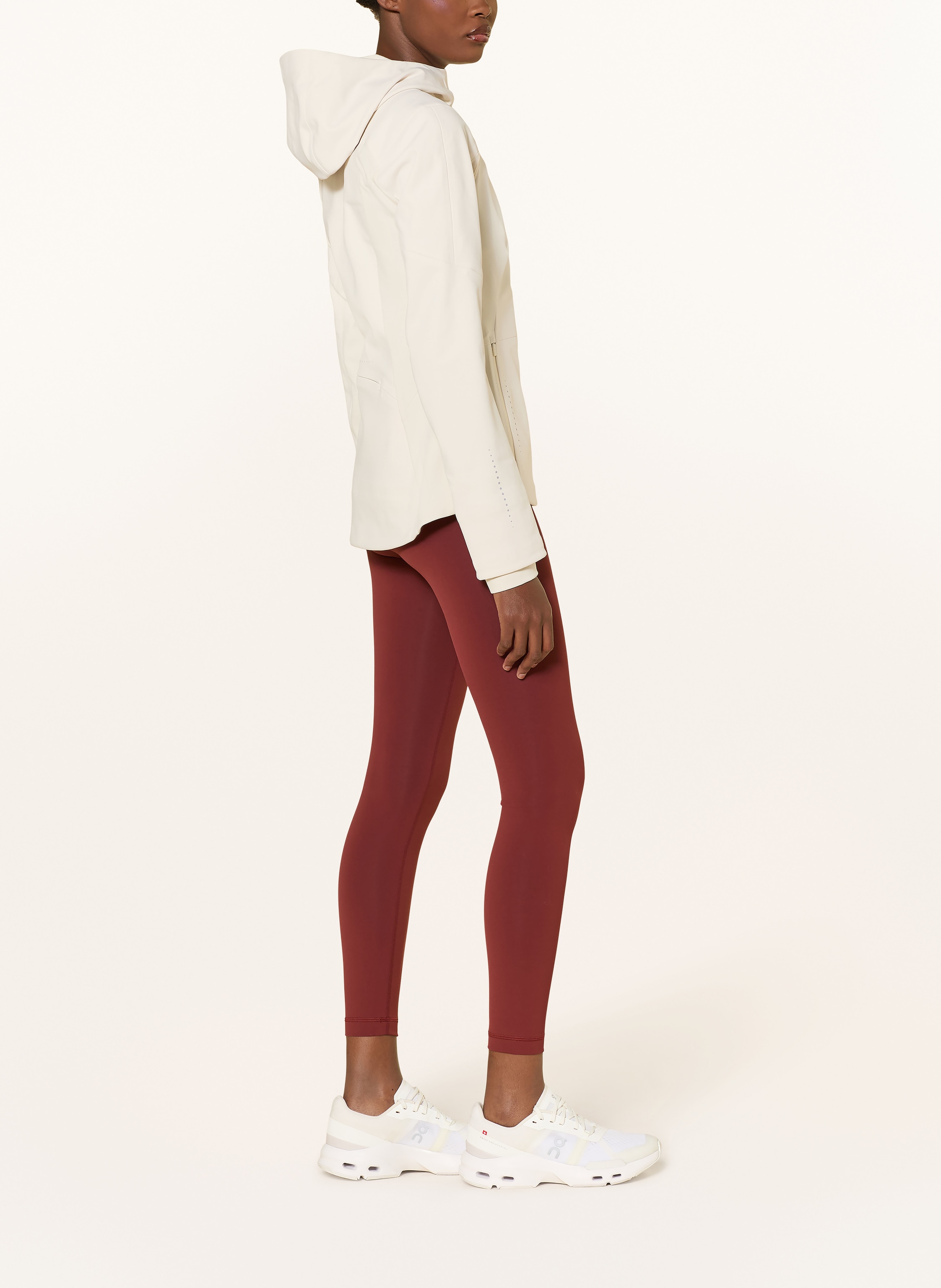 Thumbnail - Lululemon Jacke Cross Chill Performance beige