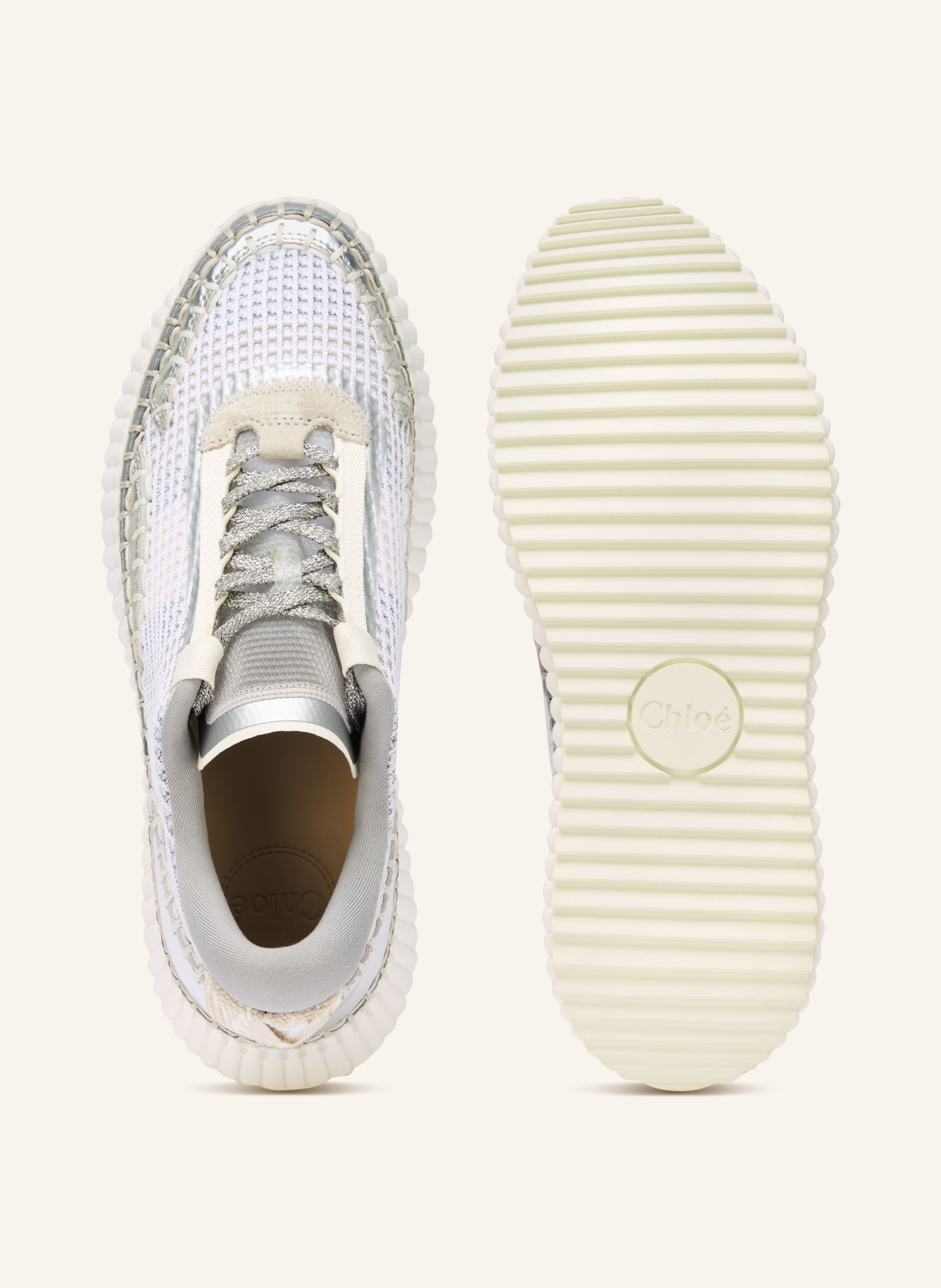 Thumbnail - Chloé Sneaker Nama silber