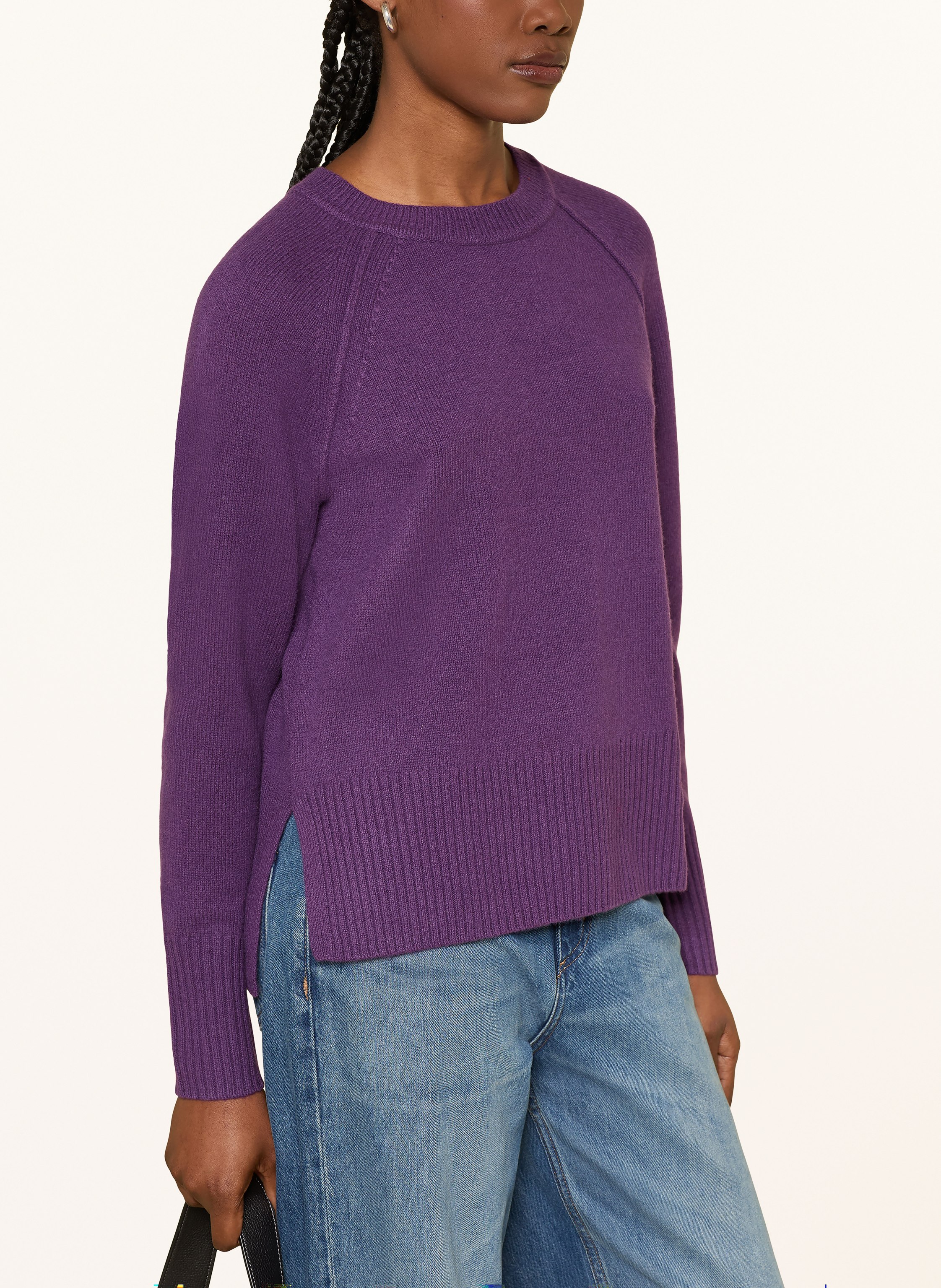 Thumbnail - Hobbs Pullover Mandy Aus Merinowolle lila