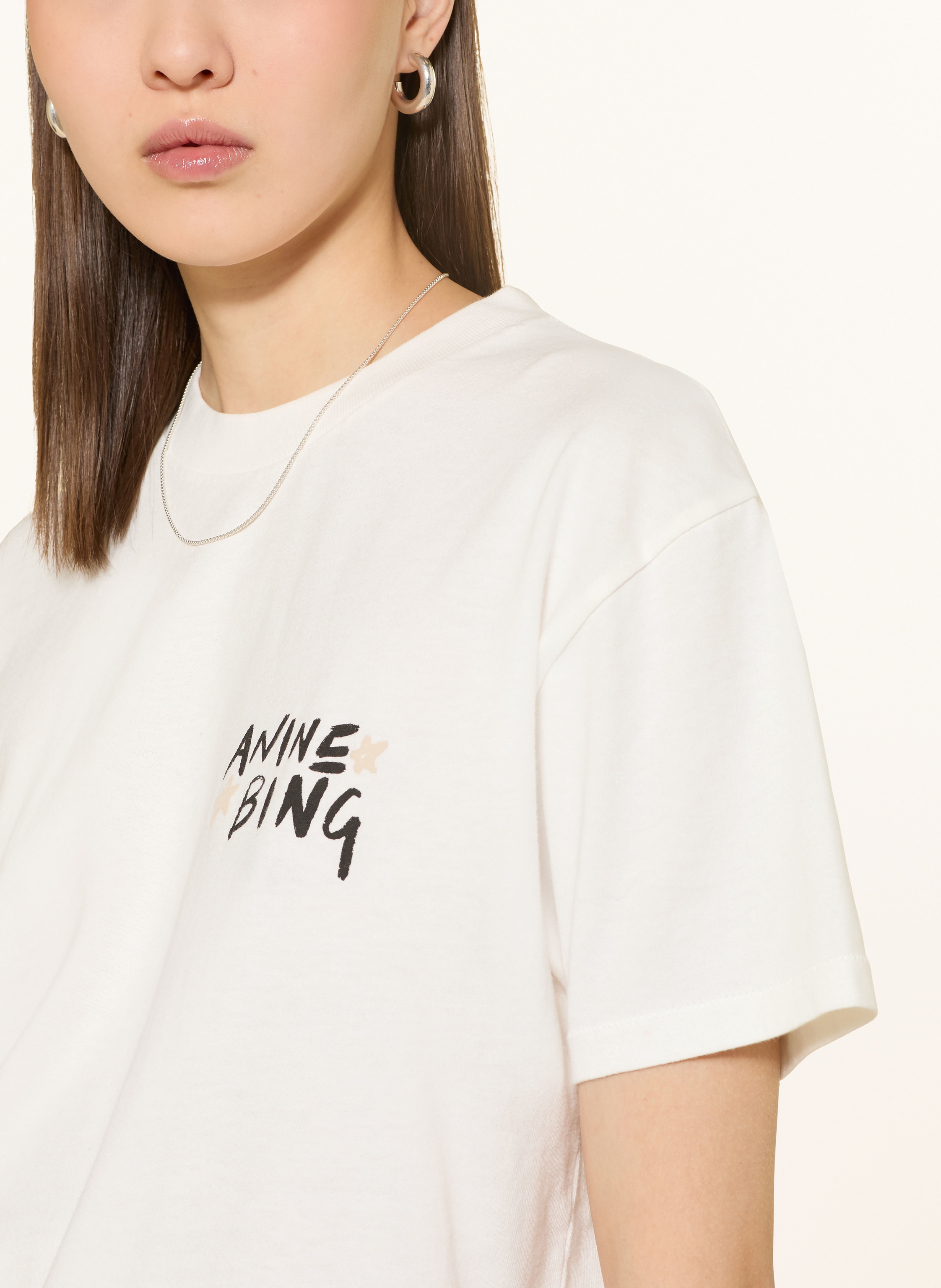 Thumbnail - Anine Bing T-Shirt Walker weiss