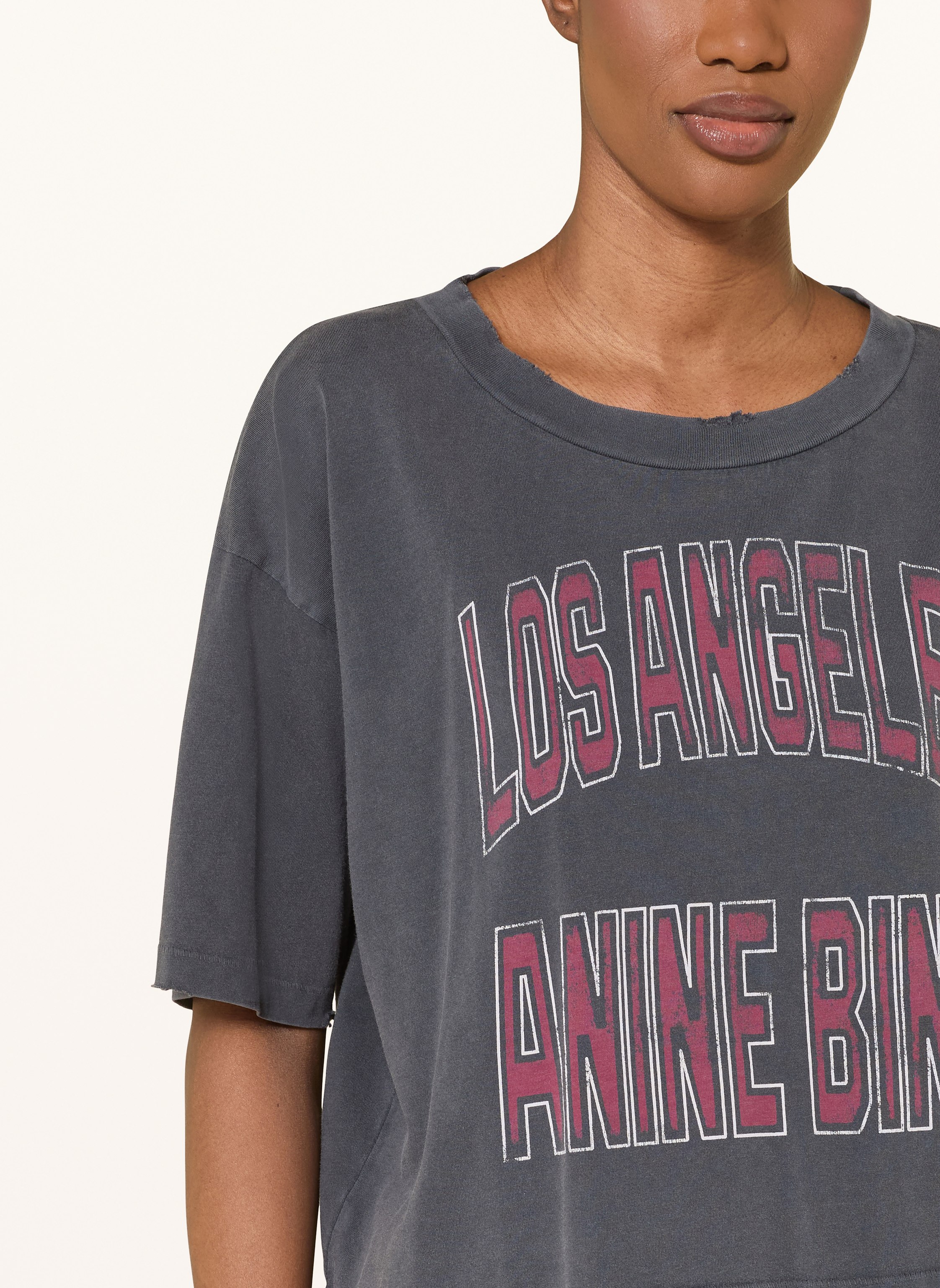 Thumbnail - Anine Bing T-Shirt Johnny schwarz