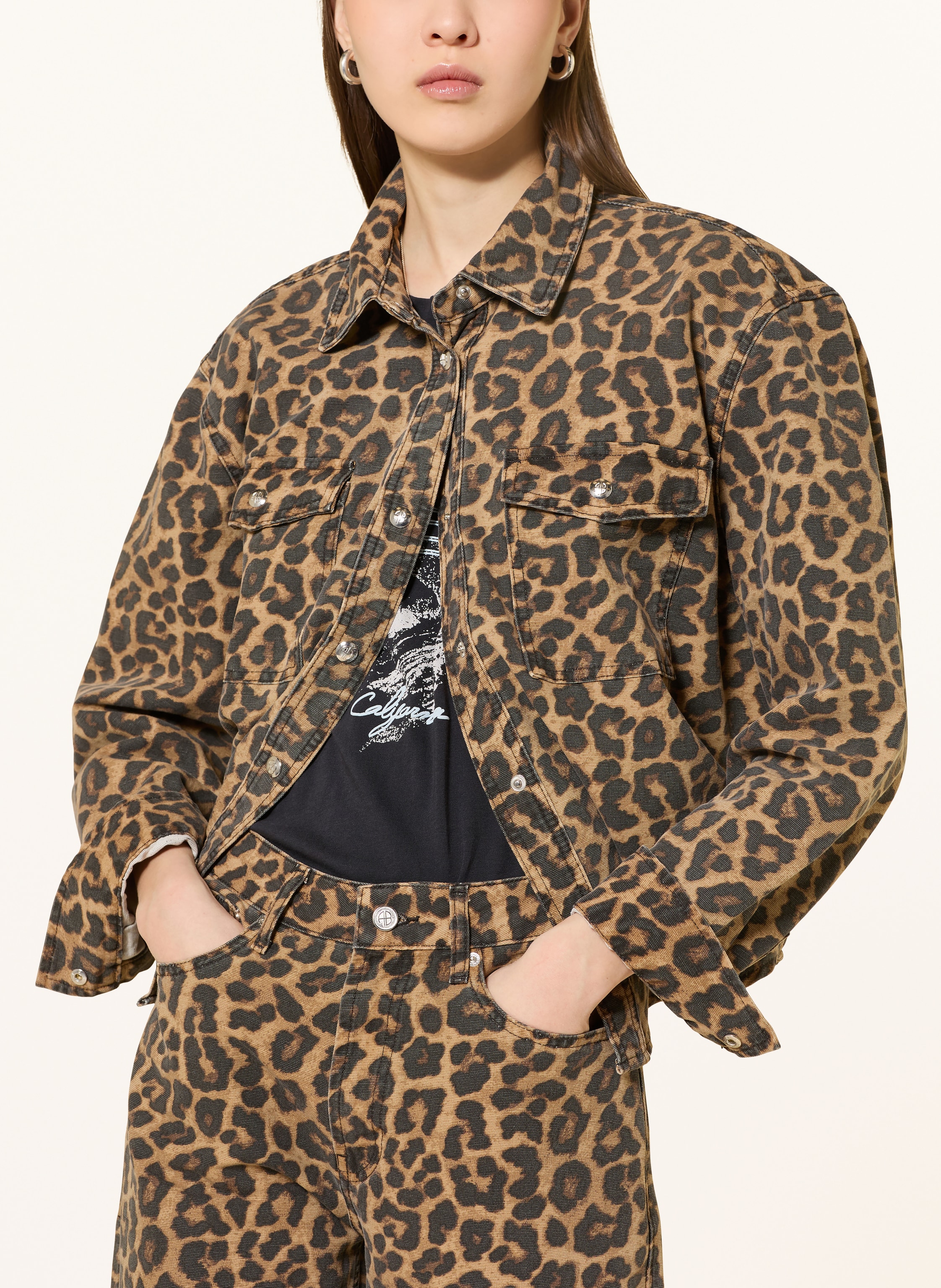 Thumbnail - Anine Bing Overshirt Paxton beige