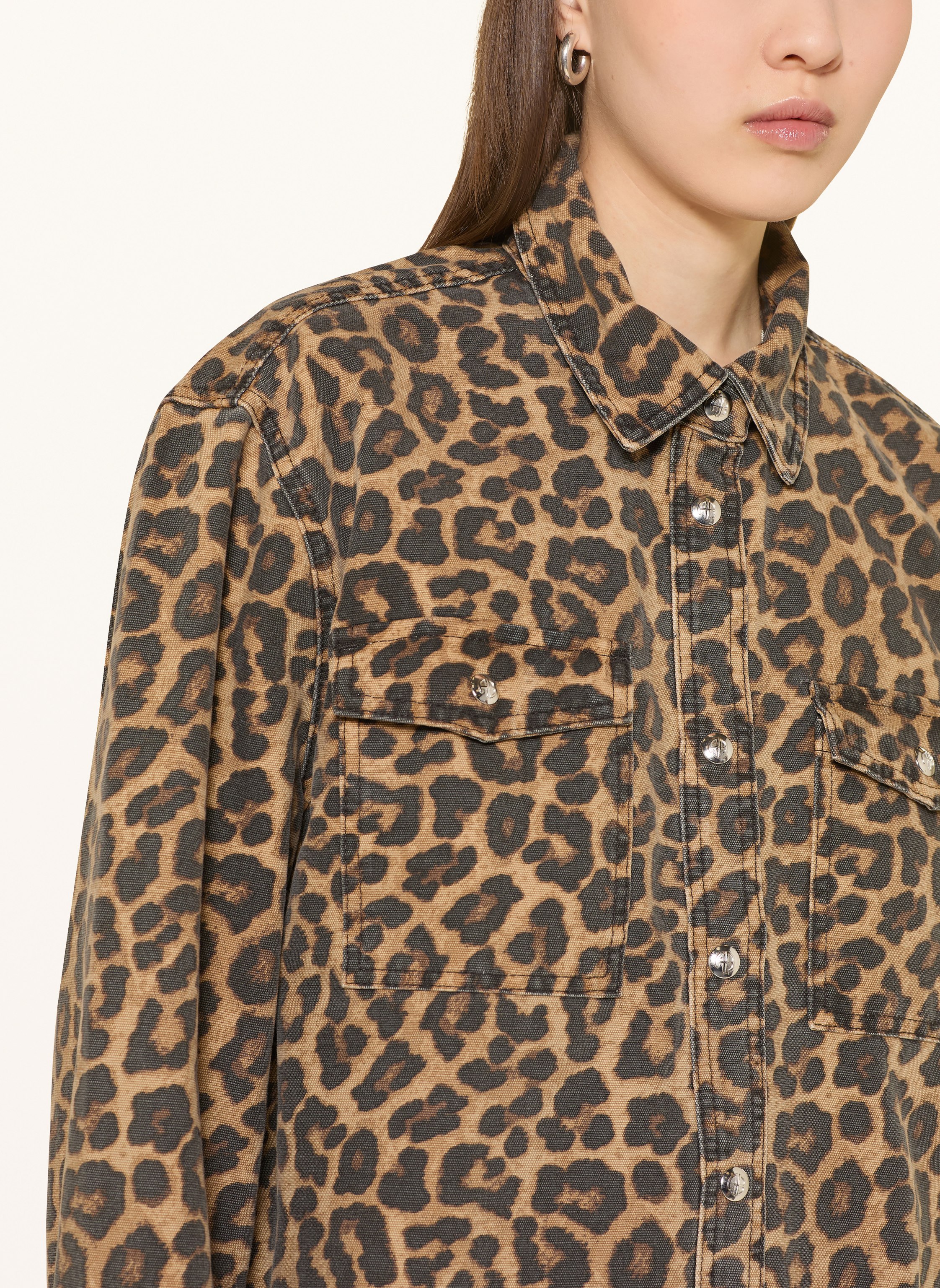 Thumbnail - Anine Bing Overshirt Paxton beige