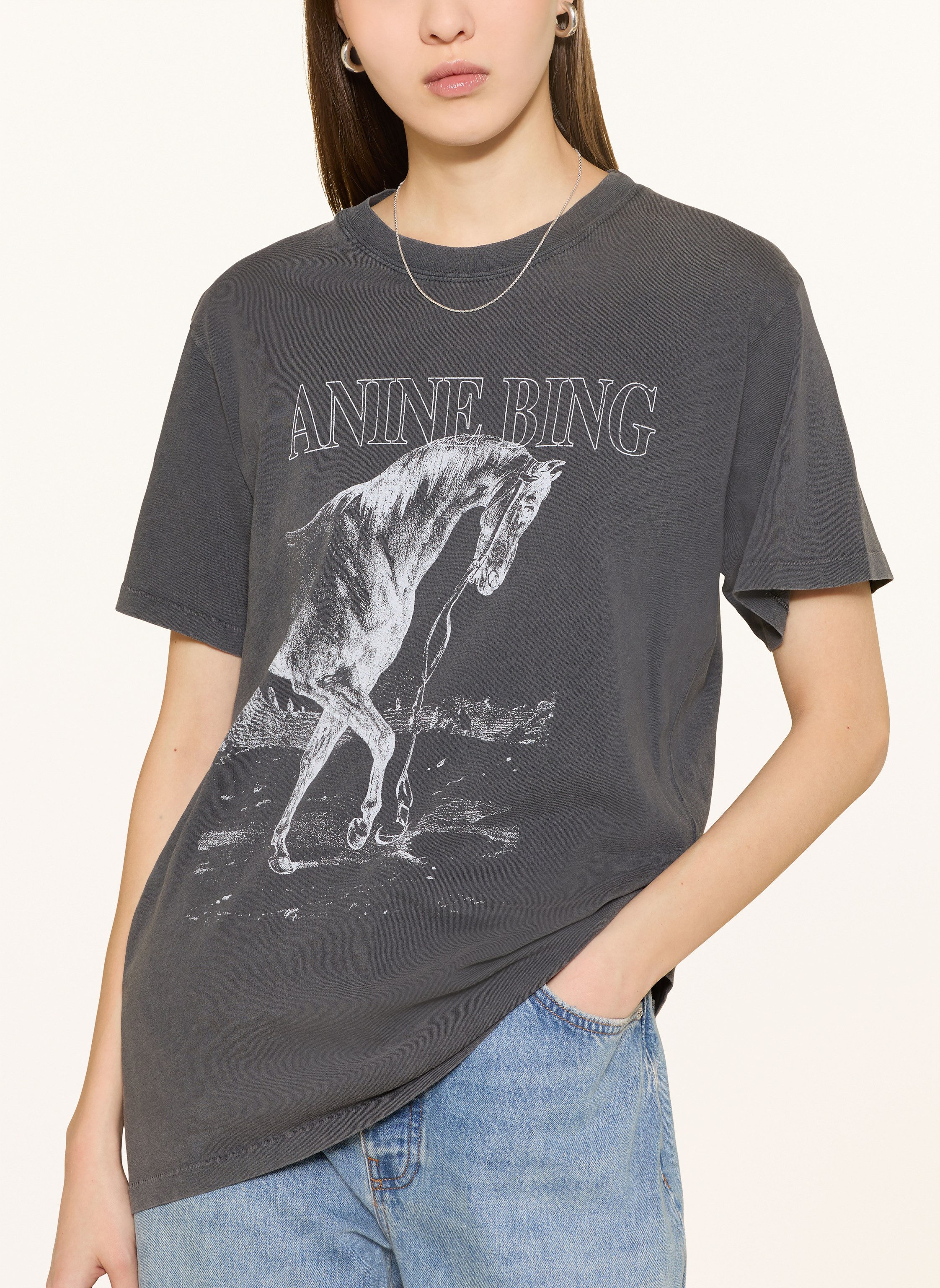 Thumbnail - Anine Bing T-Shirt Li schwarz