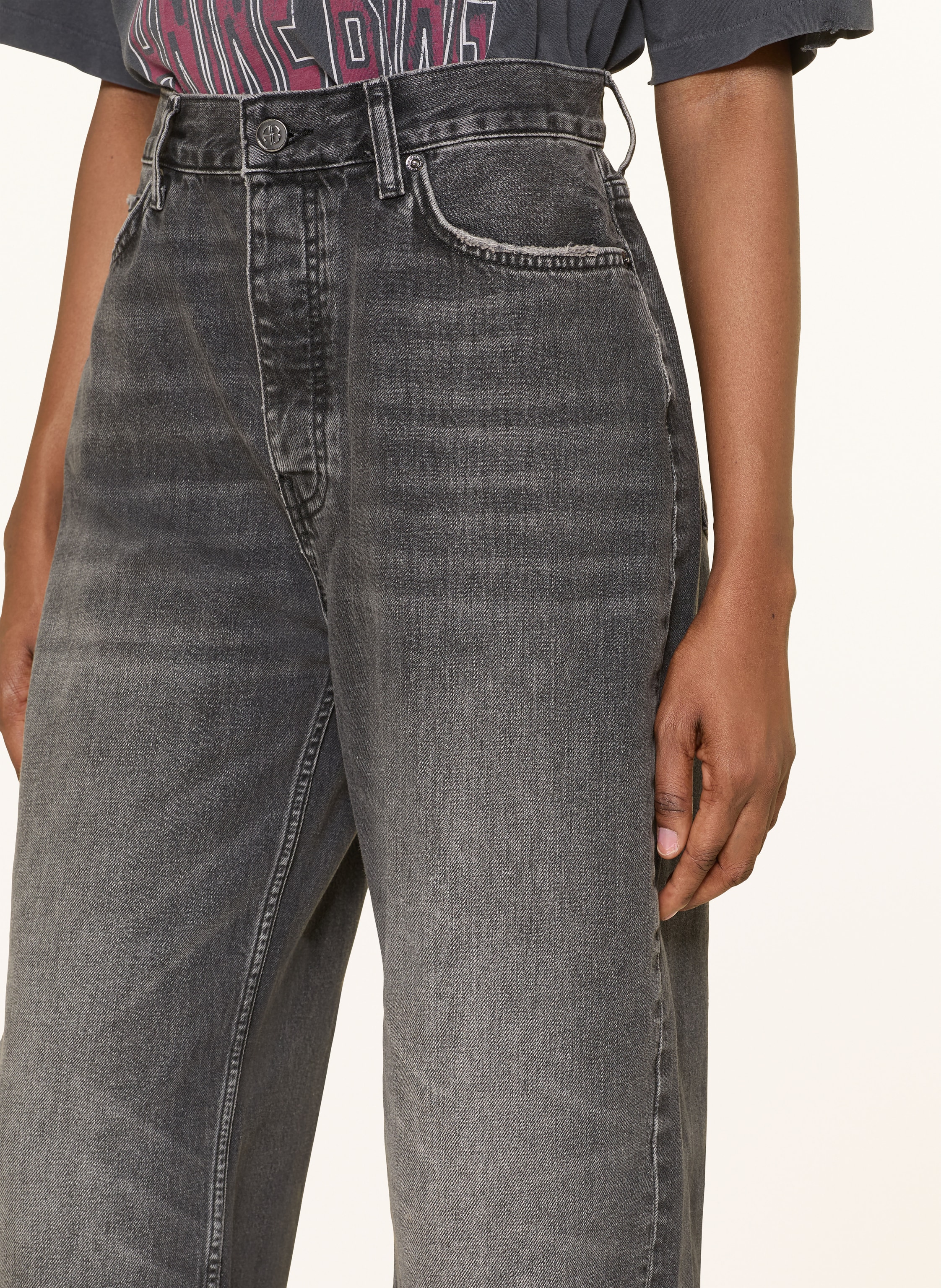 Thumbnail - Anine Bing Barrel Jeans Fritz grau