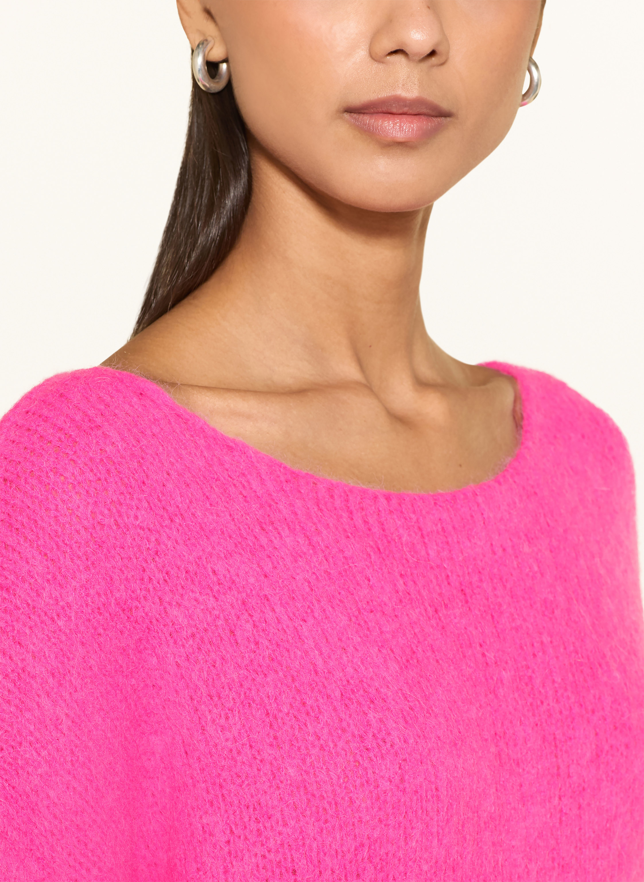 Thumbnail - Miss Goodlife Pullover Mit Alpaka pink
