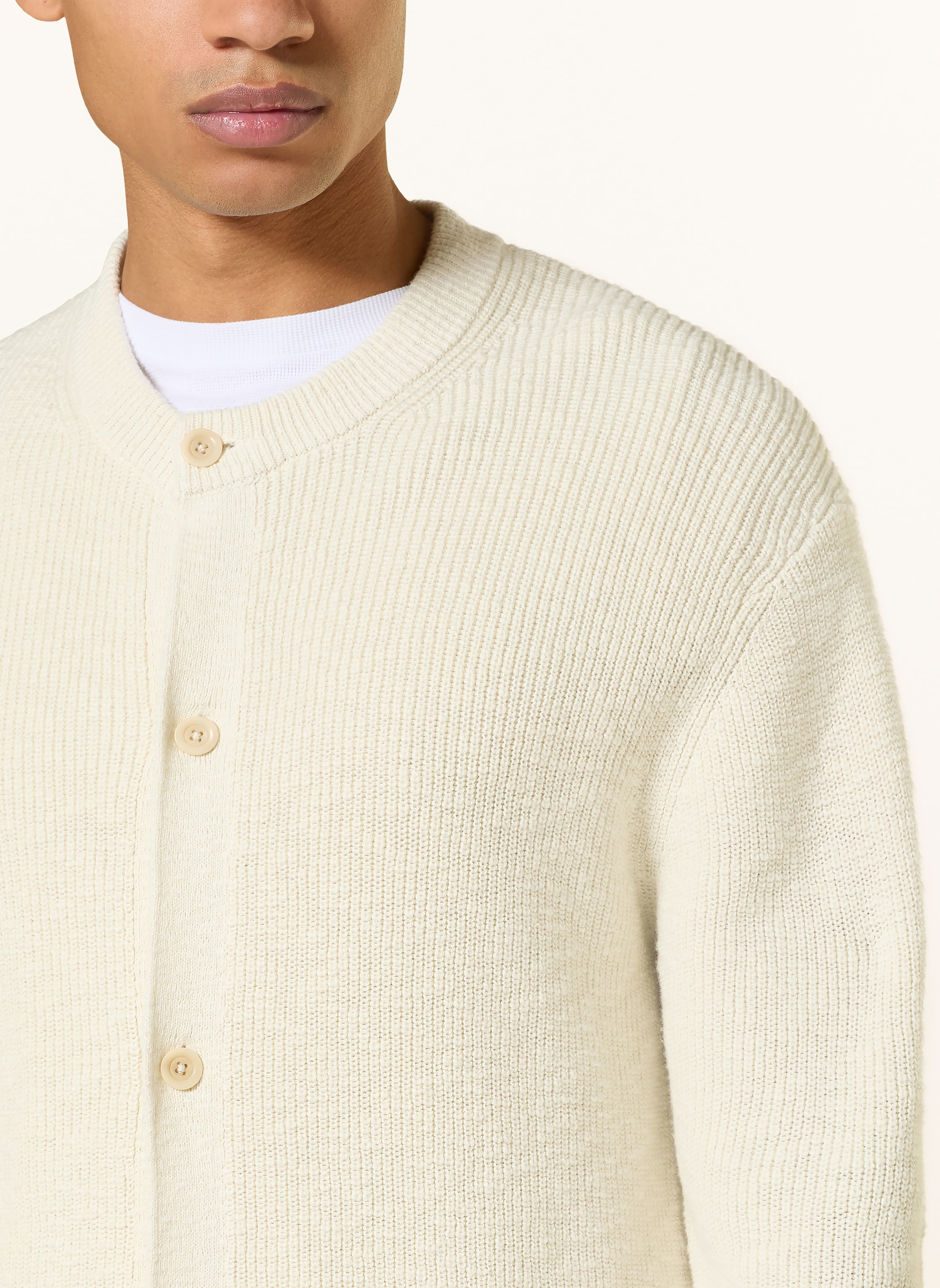 Thumbnail - Nn.07 Strickjacke Jasper weiss