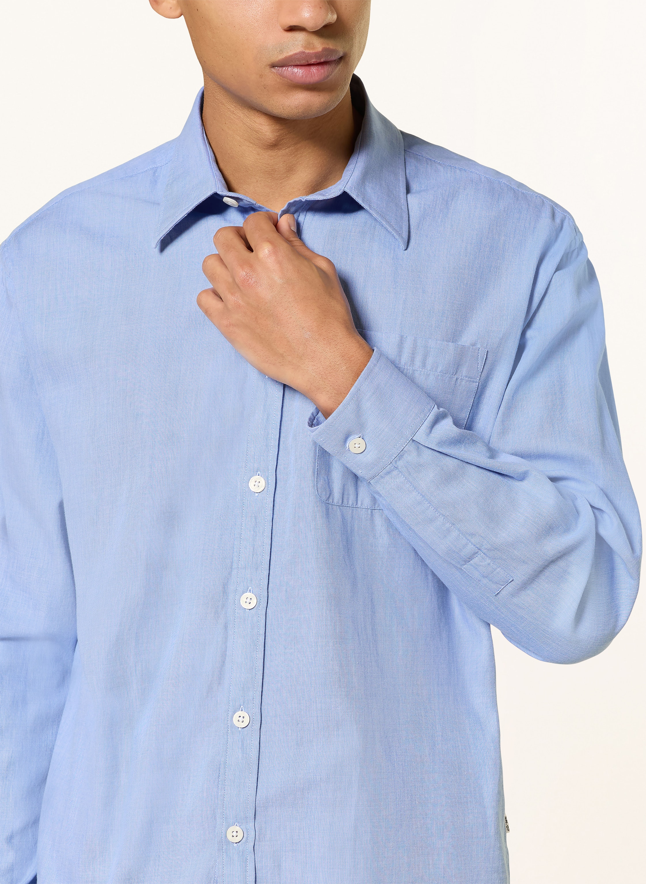 Thumbnail - Nn.07 Hemd Deon Regular Fit blau