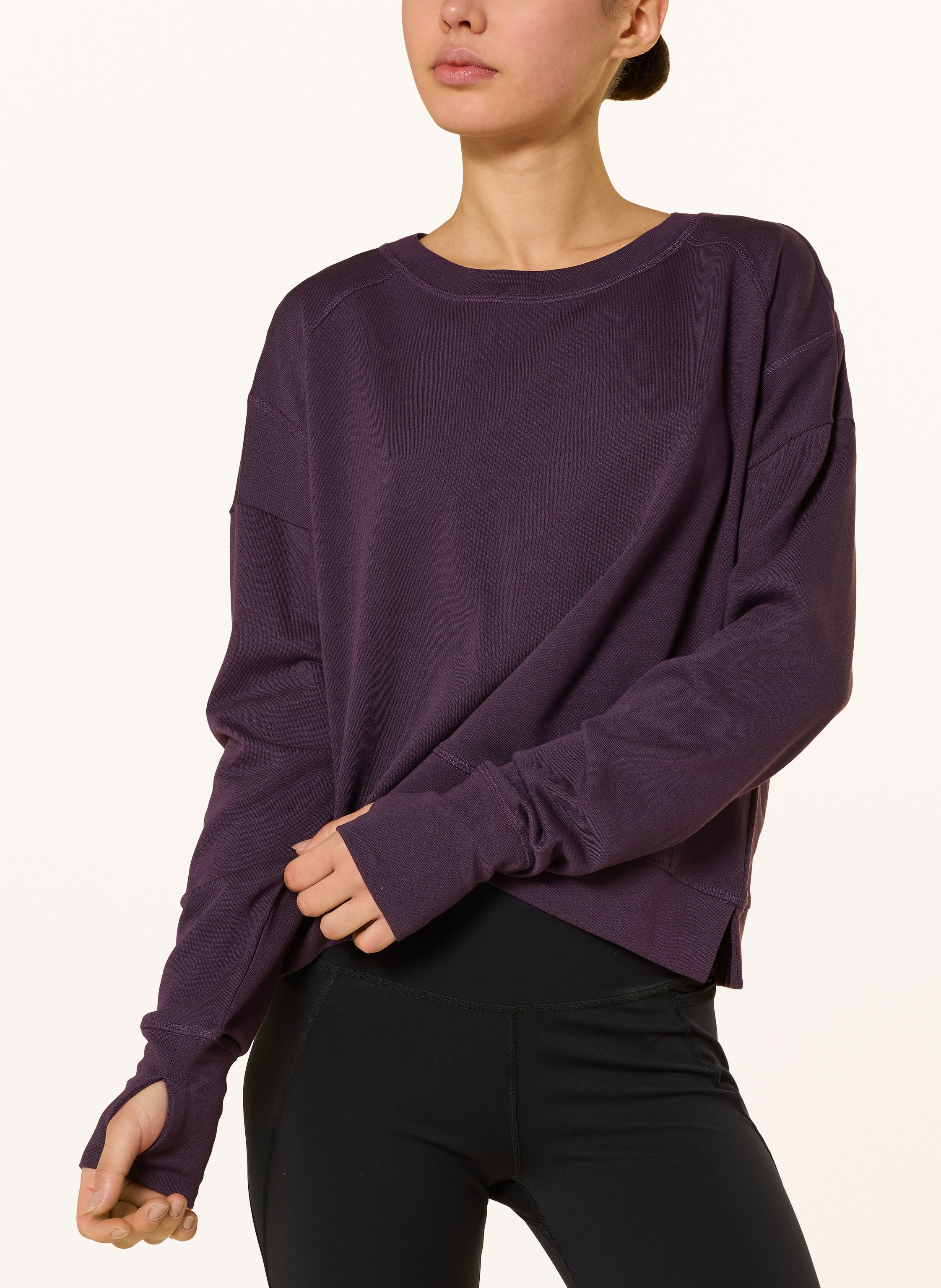 Thumbnail - Sweaty Betty Lounge-Sweatshirt After Class lila