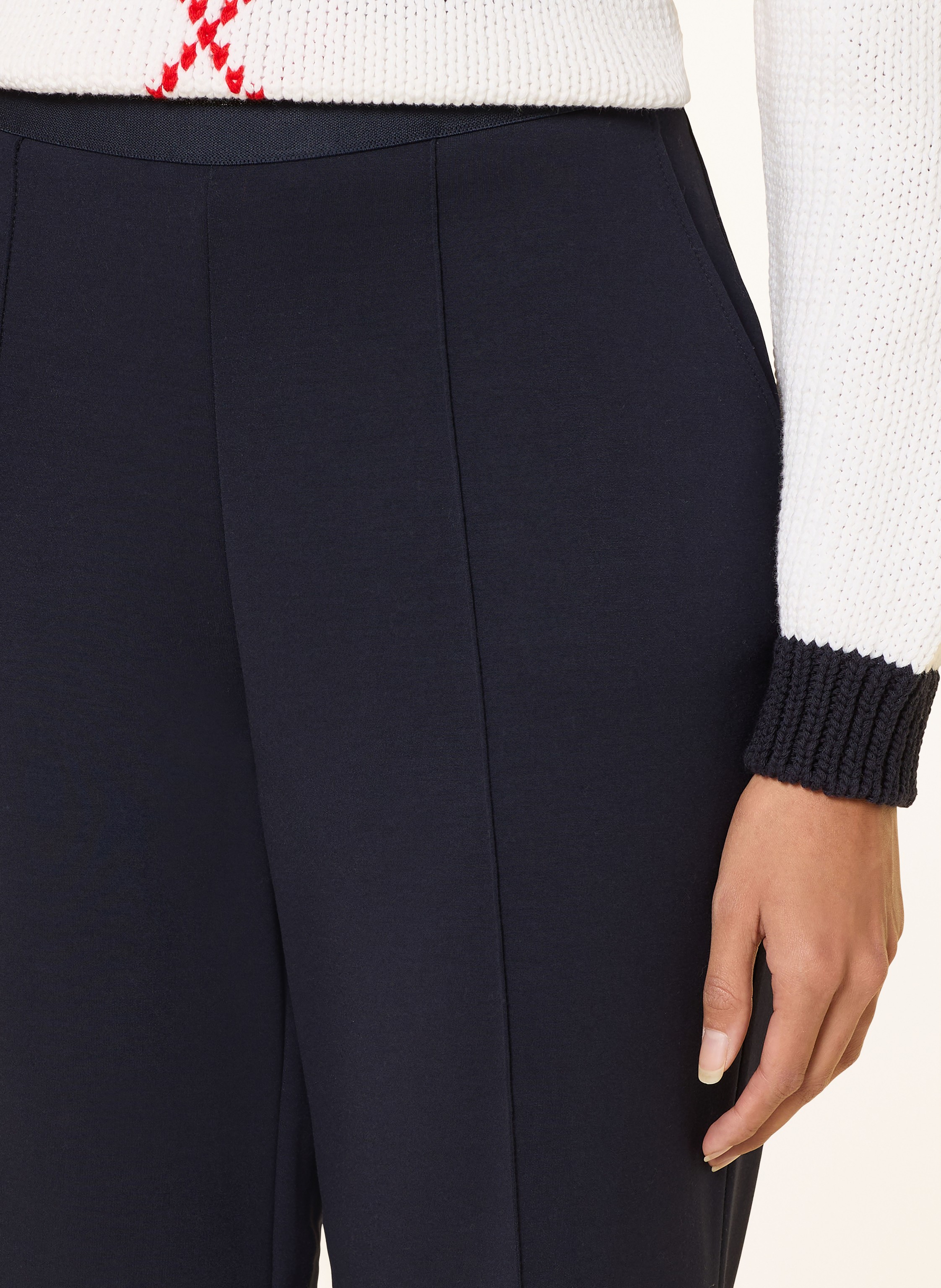 Thumbnail - Monari Jerseyhose Im Jogging-Stil blau