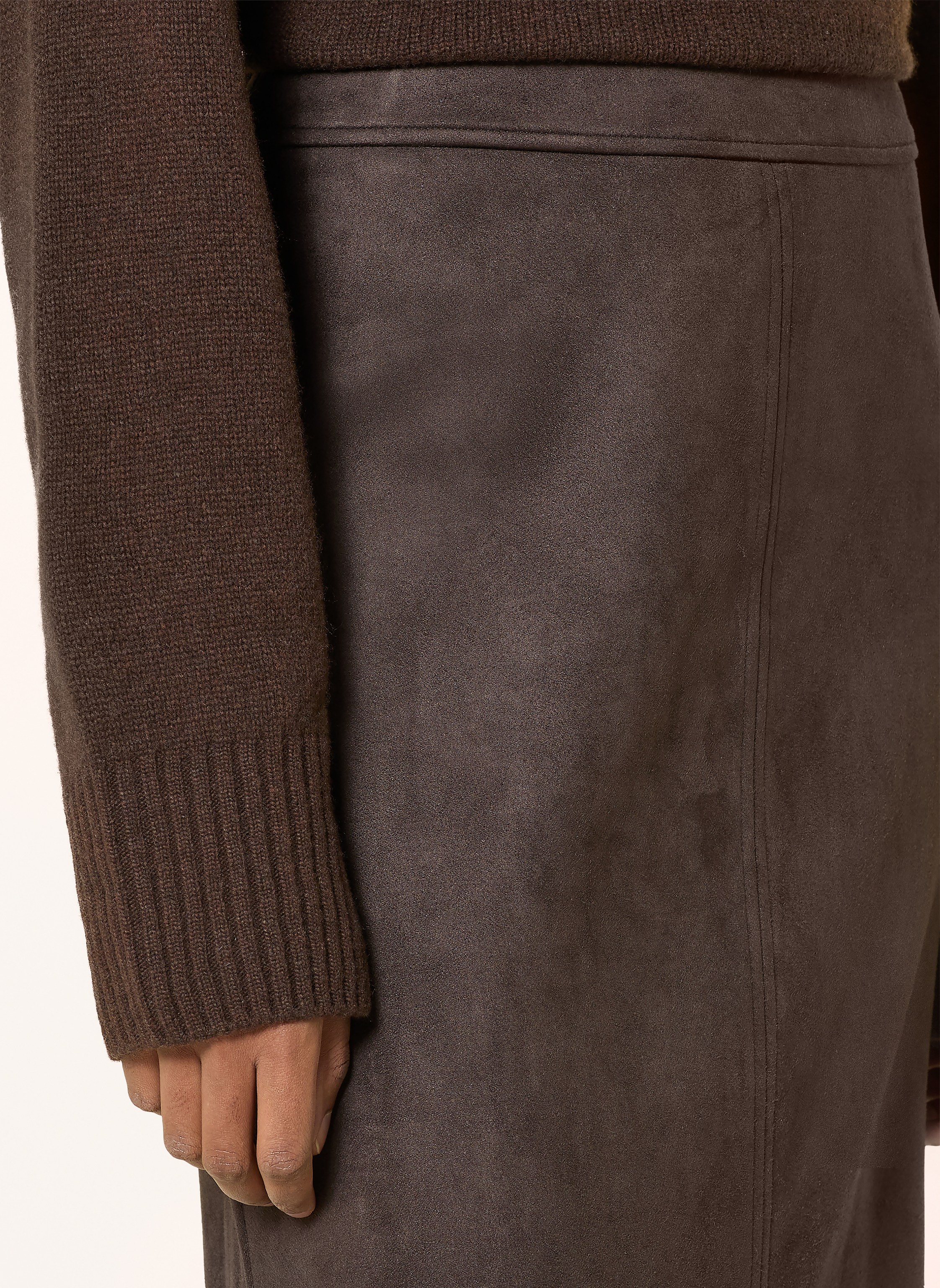 Thumbnail - Phase Eight Rock Elodie In Lederoptik braun