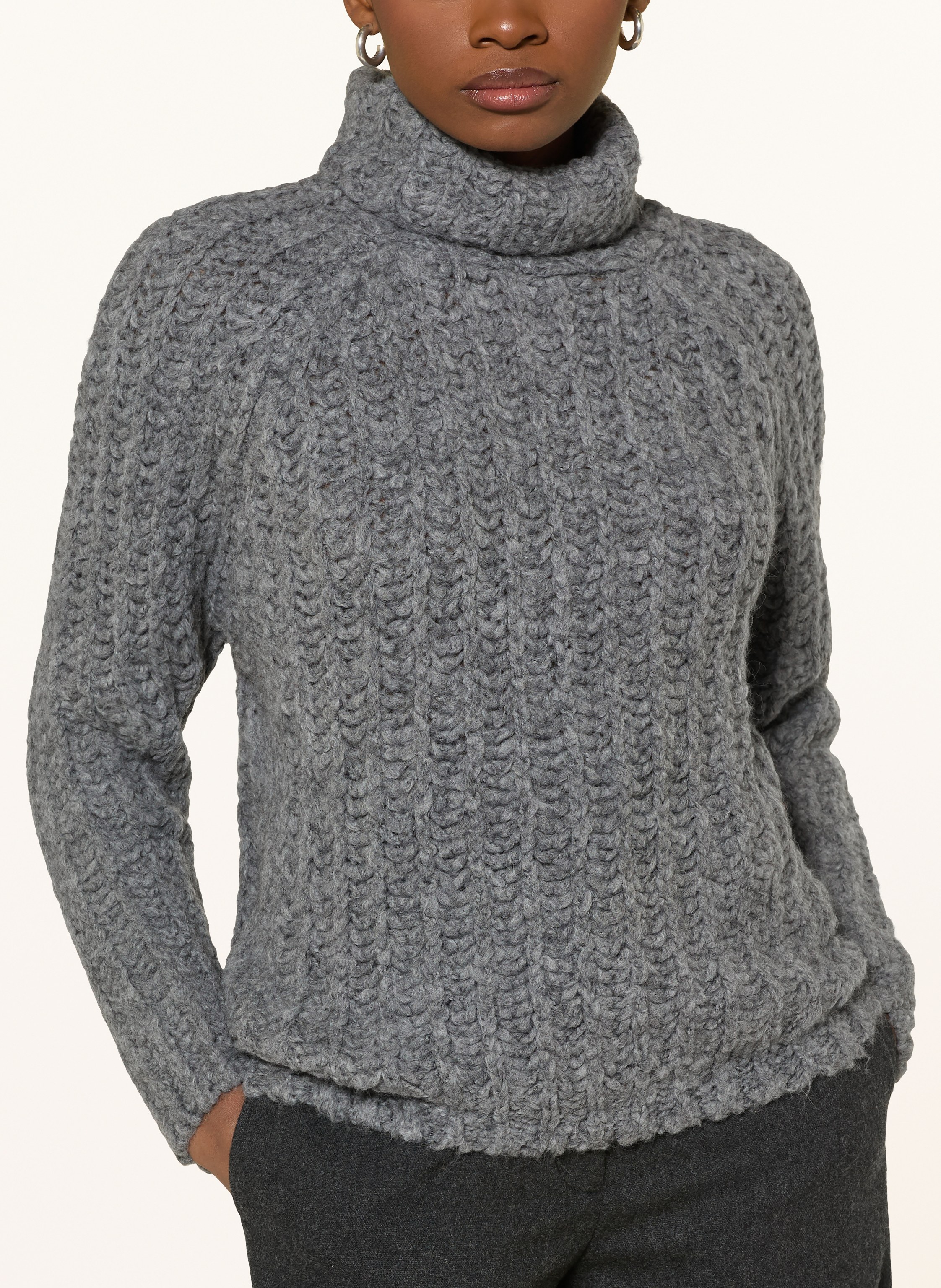 Thumbnail - Smith & Soul Rollkragenpullover Mit Alpaka grau
