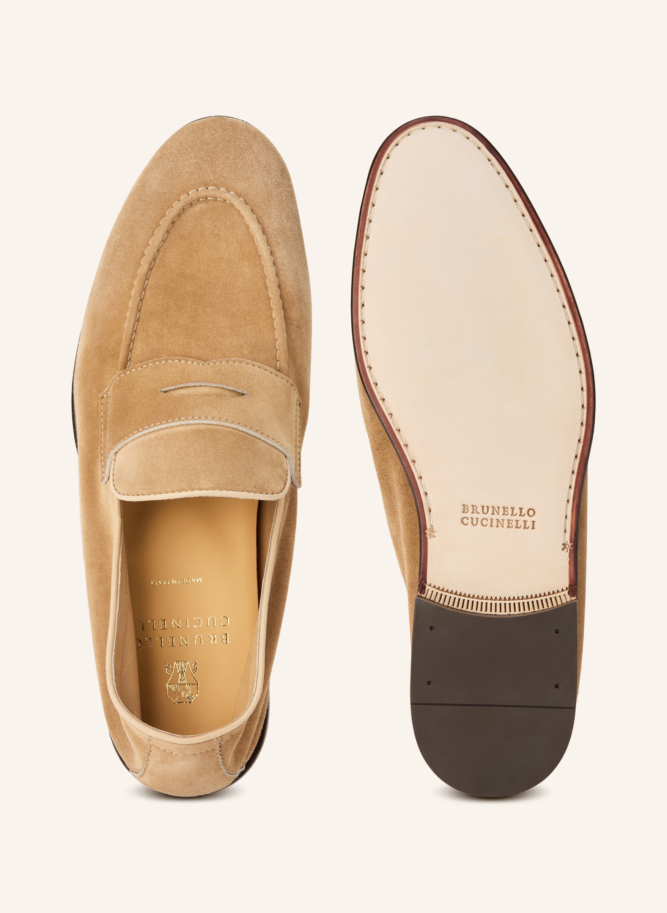 Thumbnail - Brunello Cucinelli Penny-Loafer braun