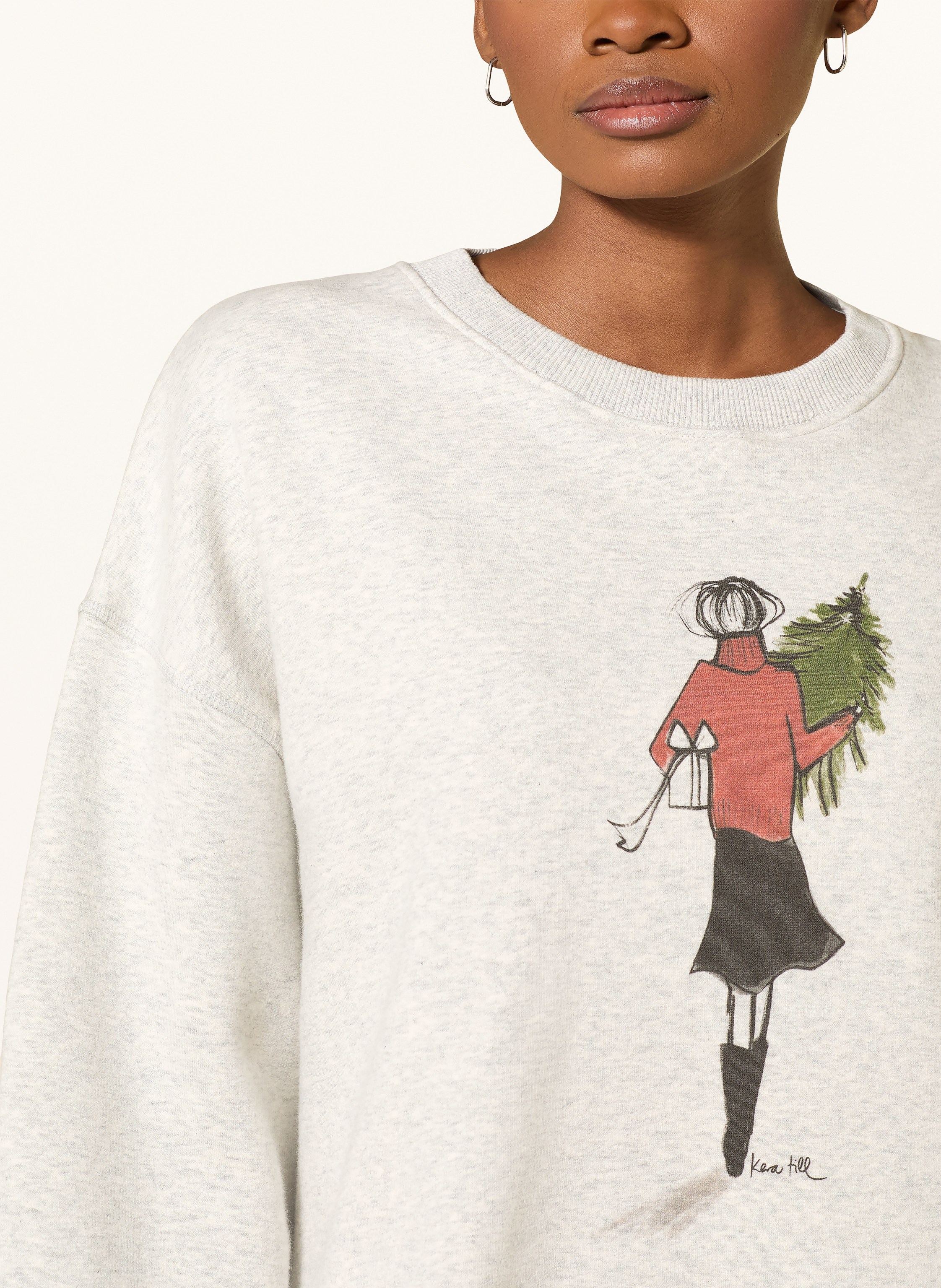 Thumbnail - Kera Till Sweatshirt Walk With Tree weiss