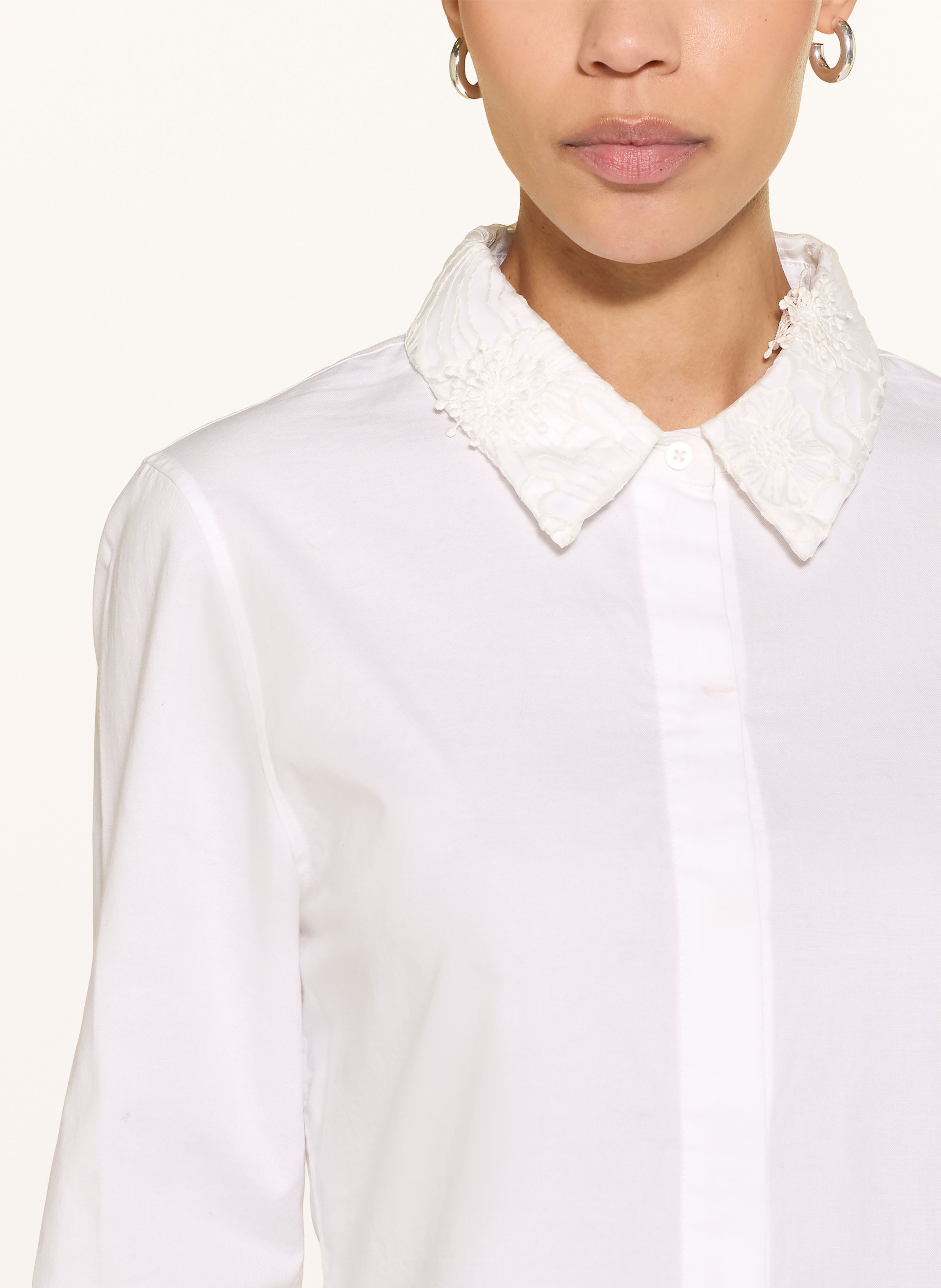 Thumbnail - Dorothee Schumacher Hemdbluse Mit Spitze weiss