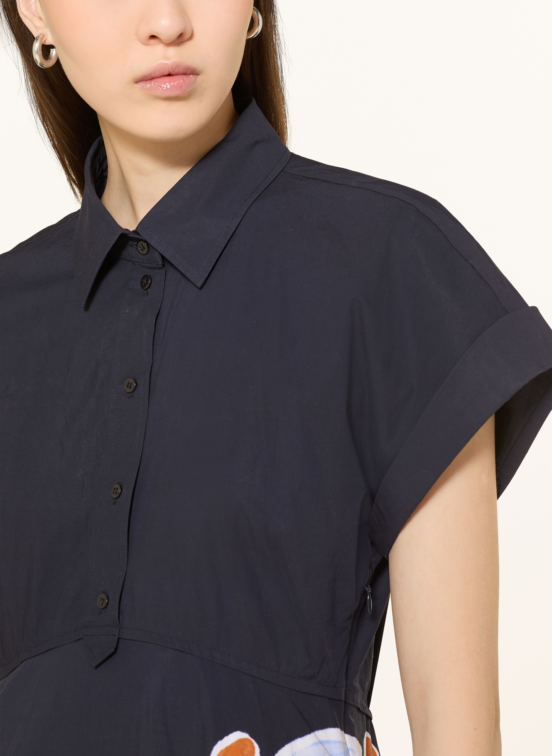 Thumbnail - Dorothee Schumacher Hemdblusenkleid Floral Power blau