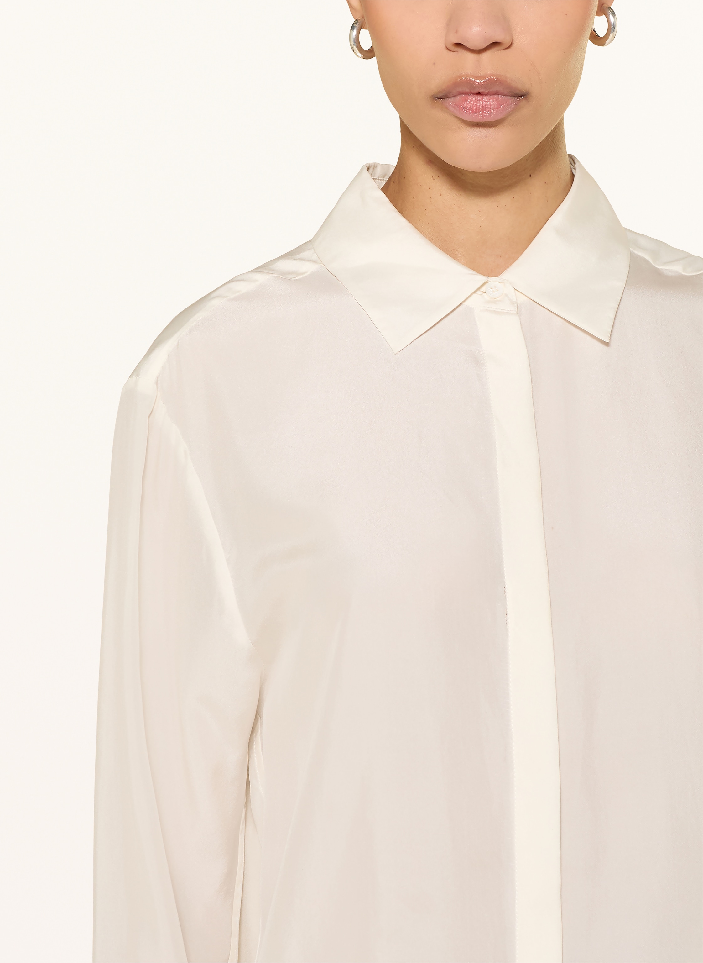 Thumbnail - Dorothee Schumacher Hemdbluse Playful Volumes Aus Seide Mit Rüschen weiss