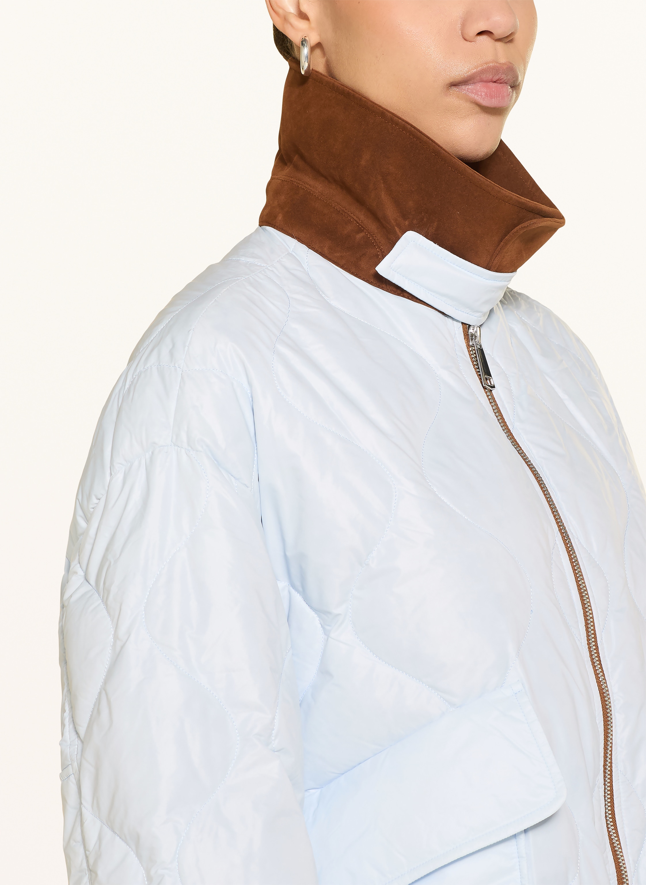 Thumbnail - Dorothee Schumacher Steppjacke Cozy Coolness blau