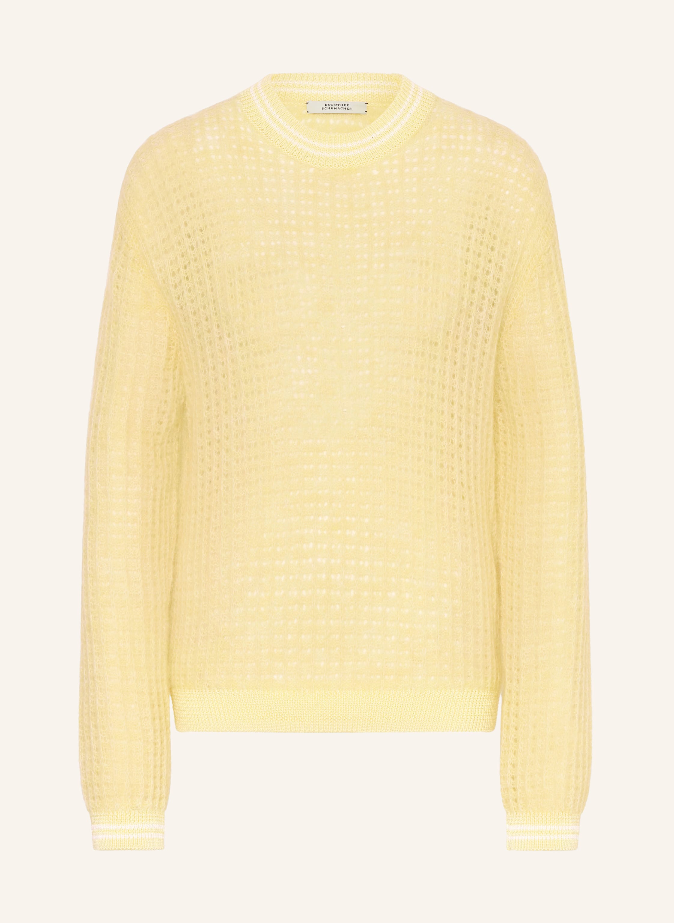 Dorothee Schumacher Pullover Airy Softness Mit Alpaka gelb