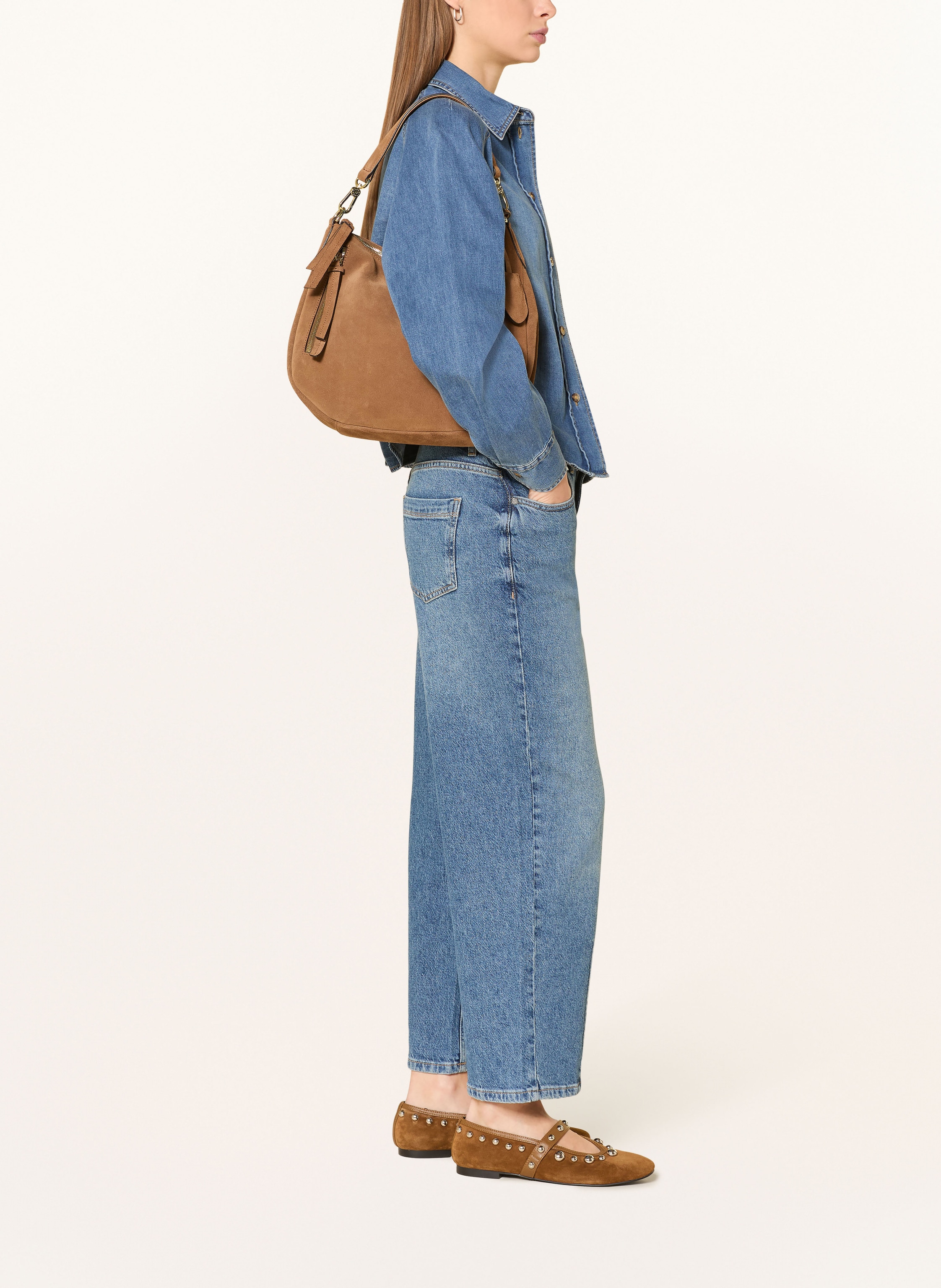 Thumbnail - Someday Barrel Jeans Cellma blau